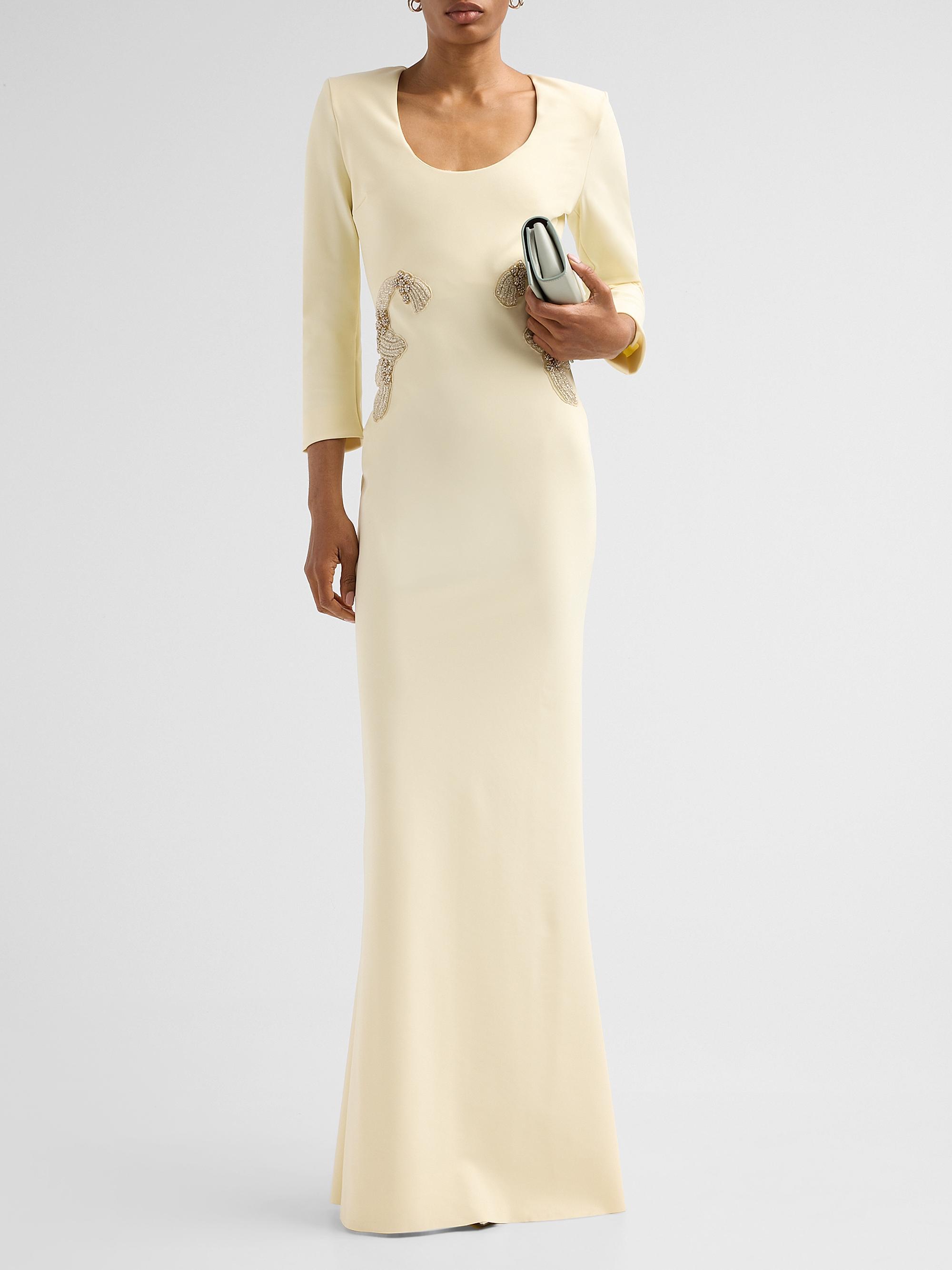 Chiara Boni La Petite Robe Women's Addie Embellished-Side Column Gown - | Thumbnail 2