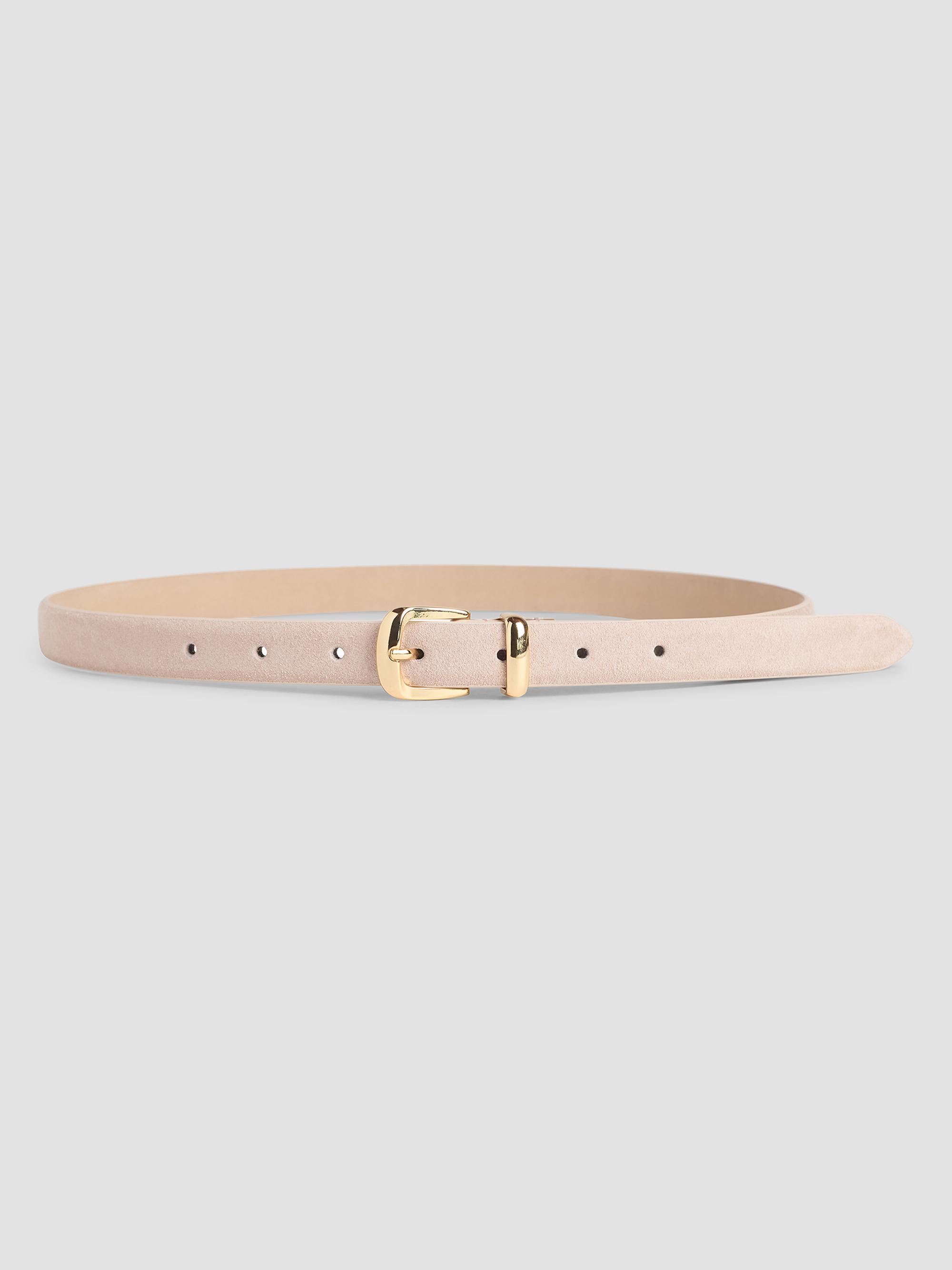 Favorite Daughter Women's The Dottie Suede Belt - Soft Pink Polished | Thumbnail 4