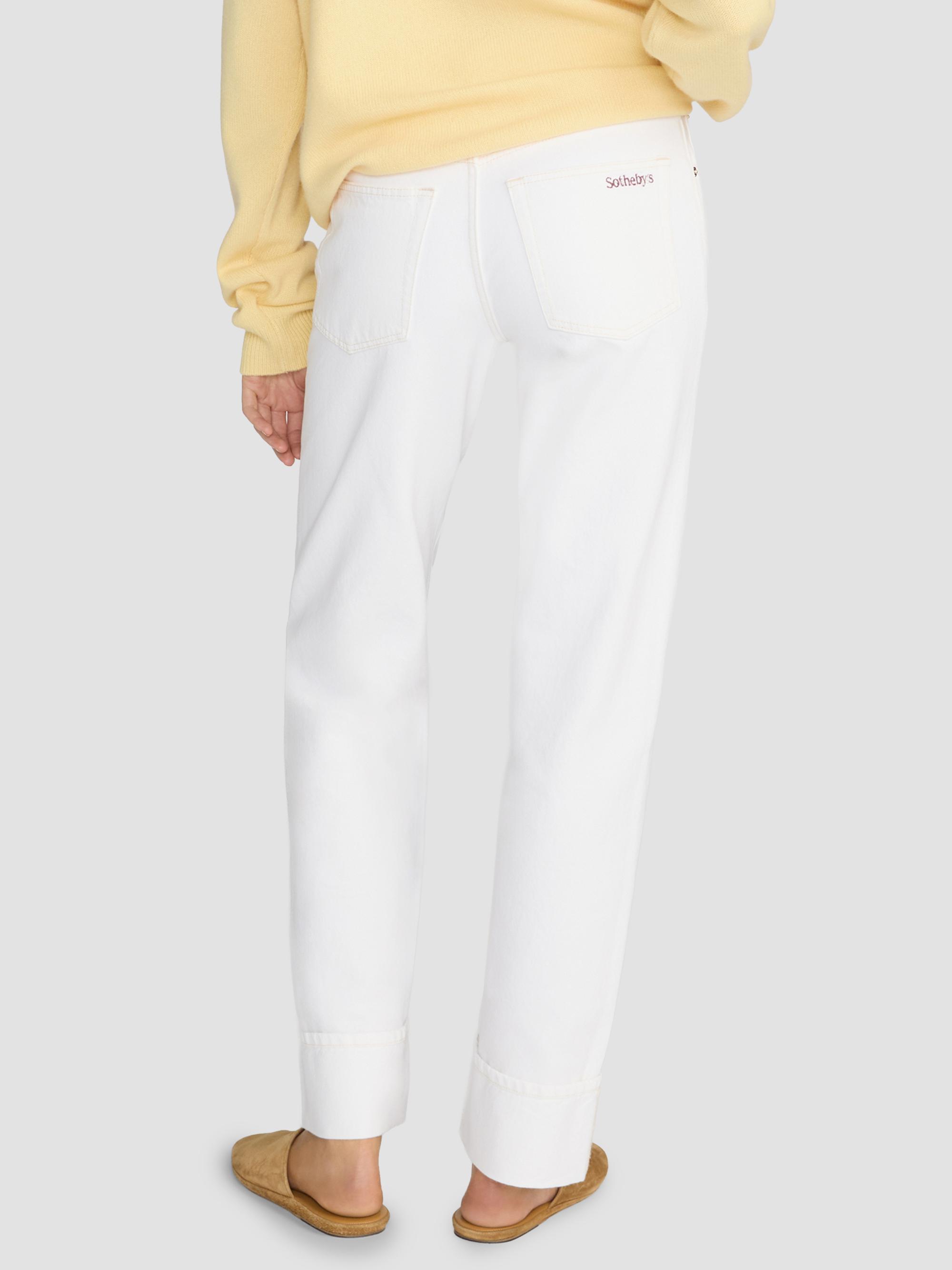 FRAME Women's The Sotheby's Cuffed Jeans - Natural Clean | Thumbnail 3