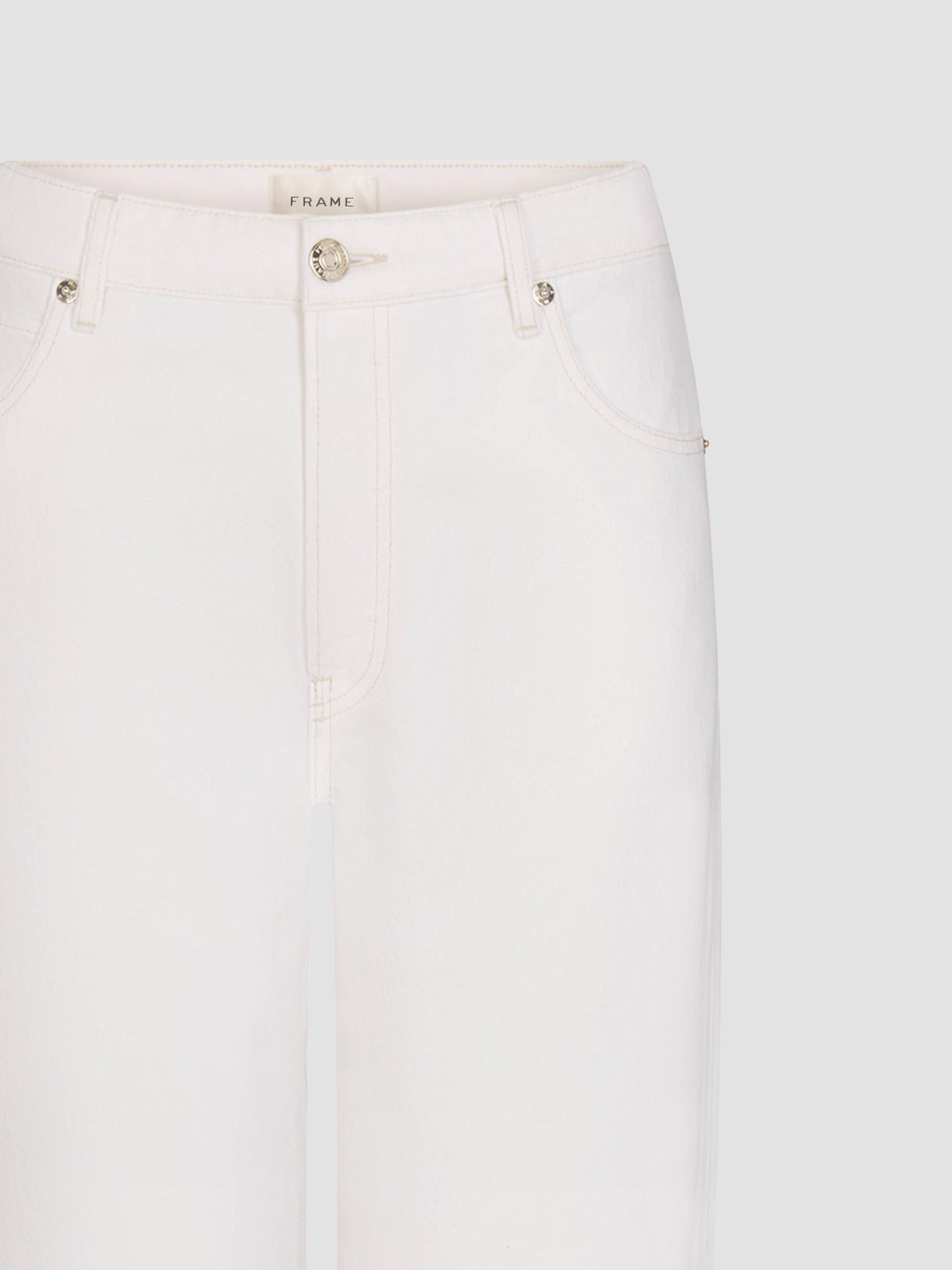FRAME Women's The Sotheby's Cuffed Jeans - Natural Clean | Thumbnail 6