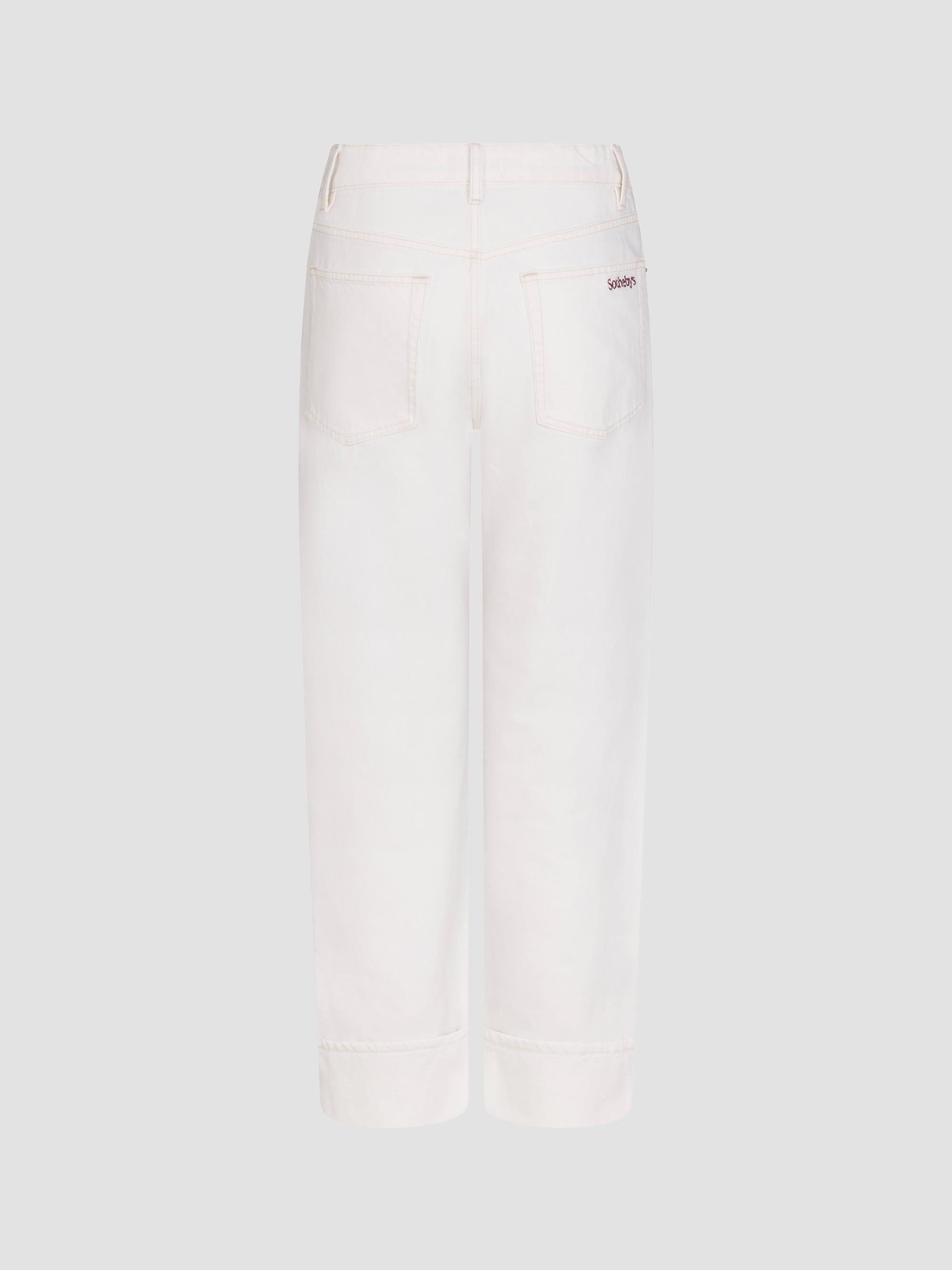 FRAME Women's The Sotheby's Cuffed Jeans - Natural Clean | Thumbnail 8