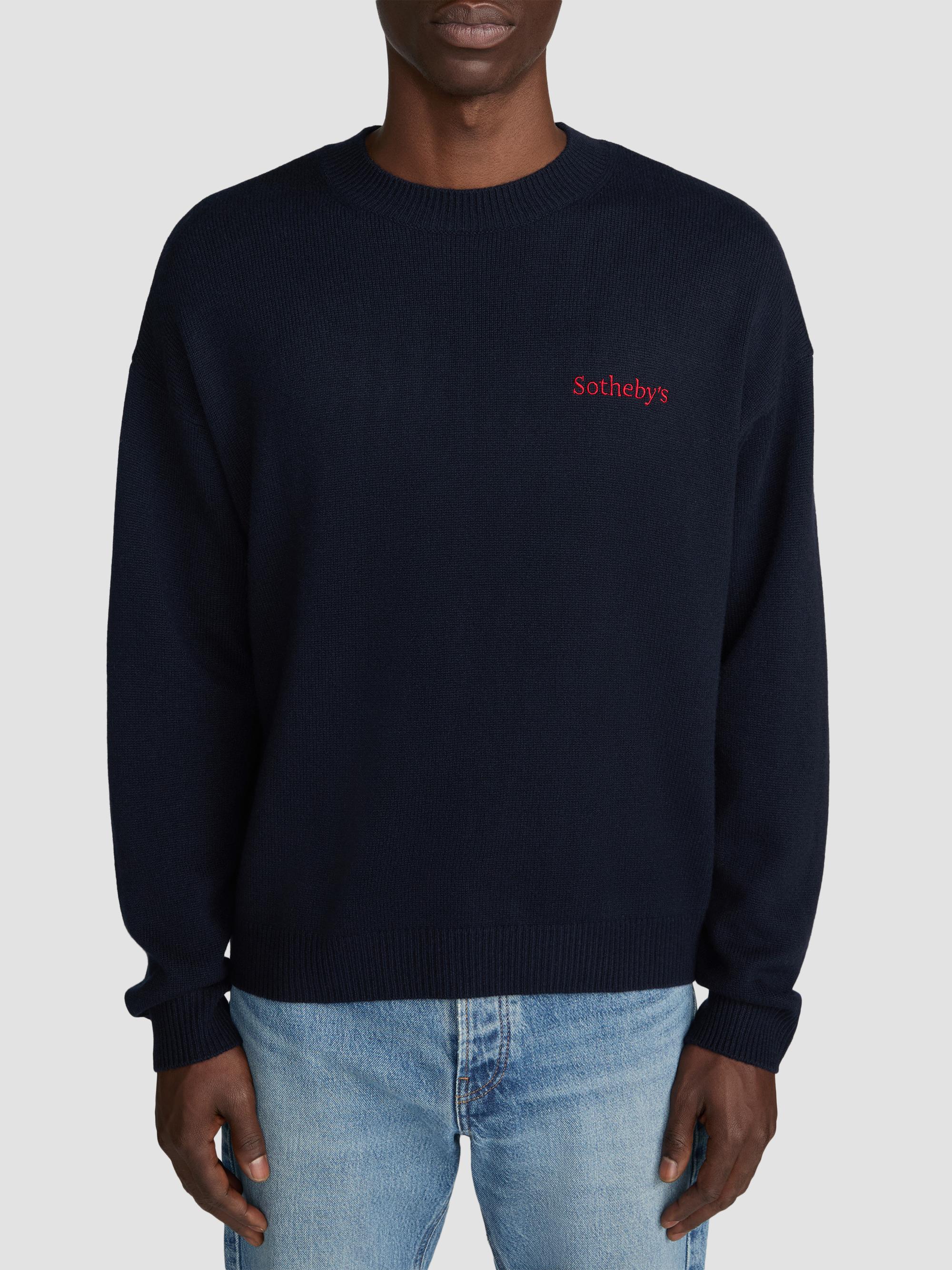 FRAME The Sotheby's Cashmere Sweater - Navy | Thumbnail 4