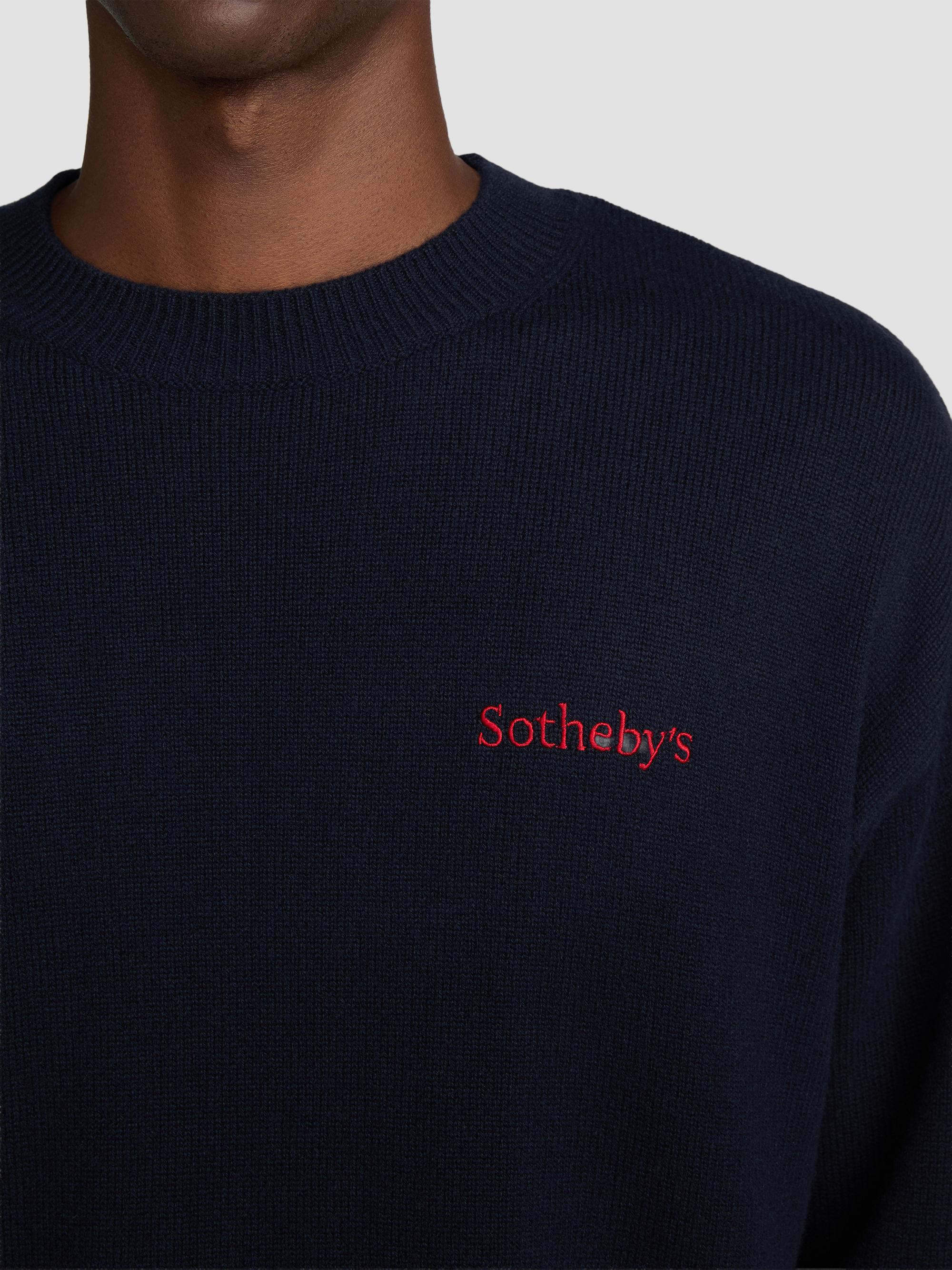 FRAME The Sotheby's Cashmere Sweater - Navy | Thumbnail 5