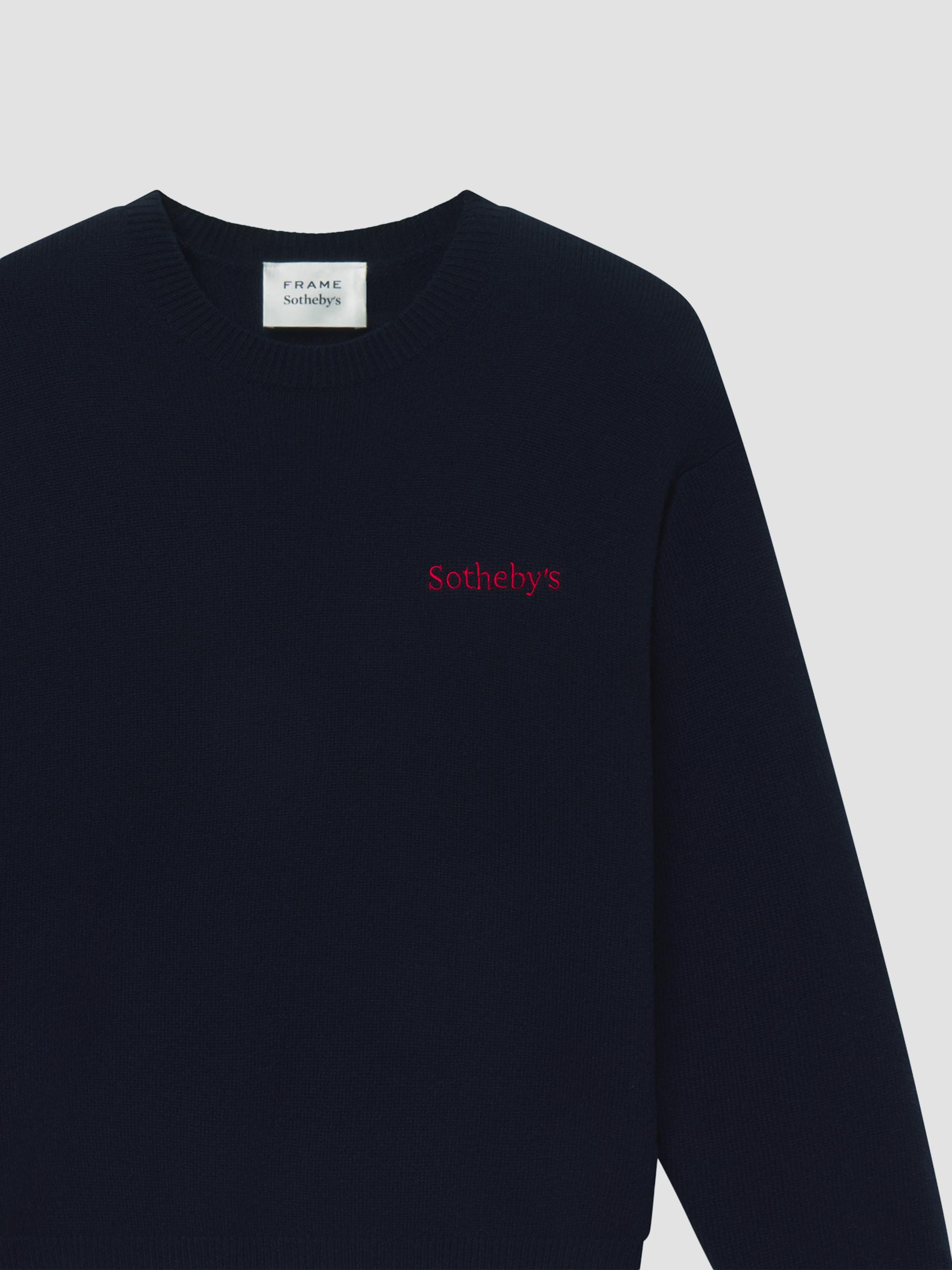 FRAME The Sotheby's Cashmere Sweater - Navy | Thumbnail 7