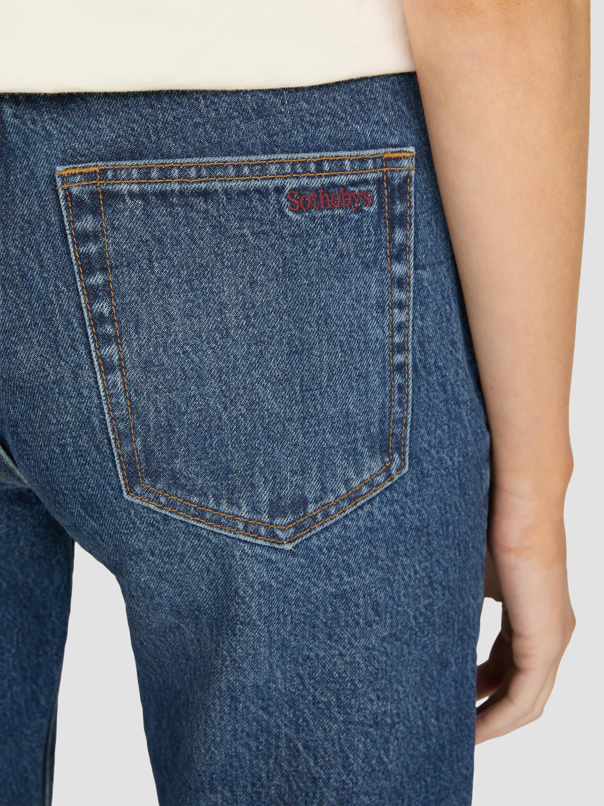 FRAME Women's The Sotheby's Vertical Slim Jeans - Friday | Thumbnail 6