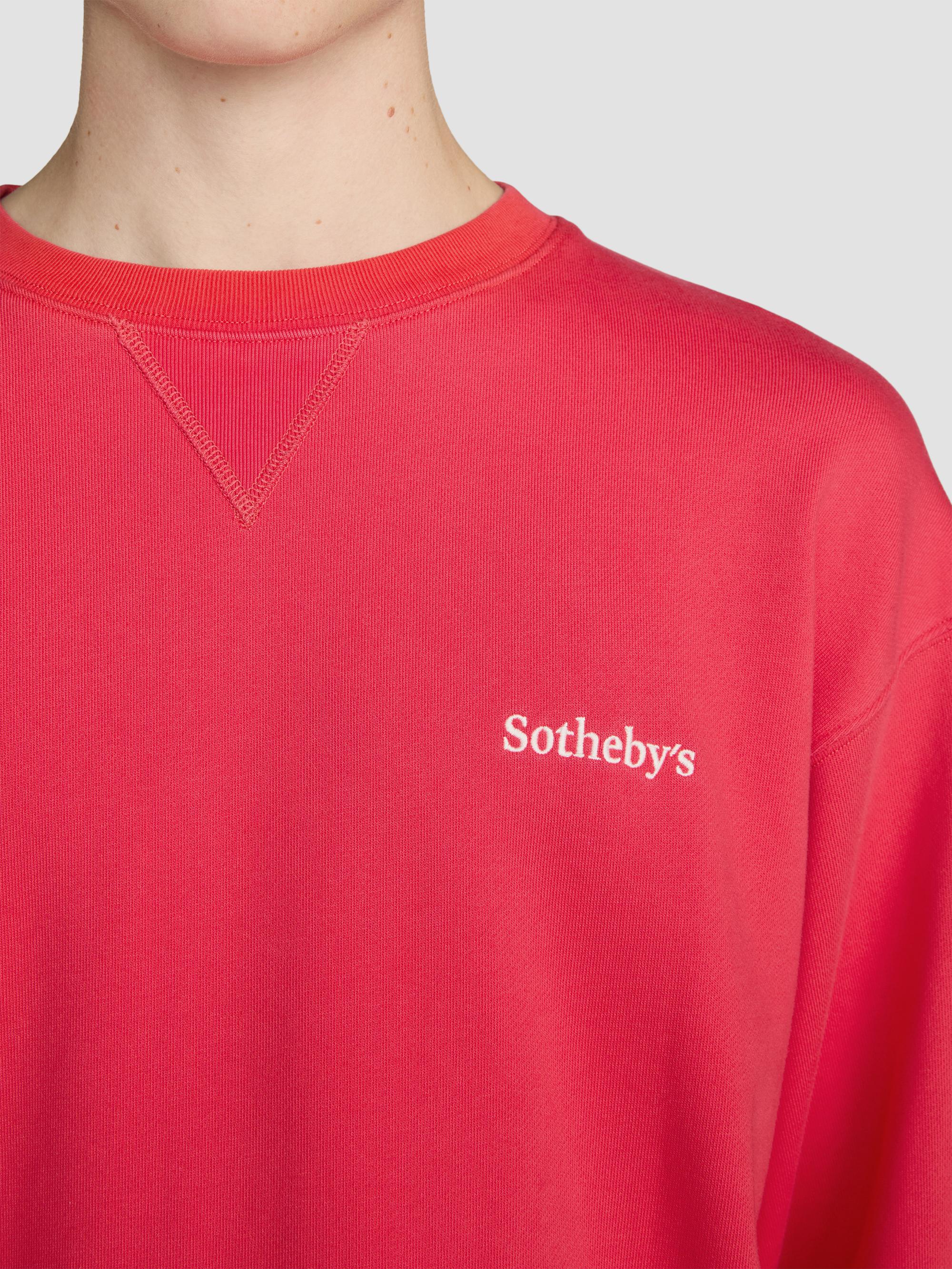 FRAME The Sotheby's Crewneck Sweatshirt - Red Washed | Thumbnail 4