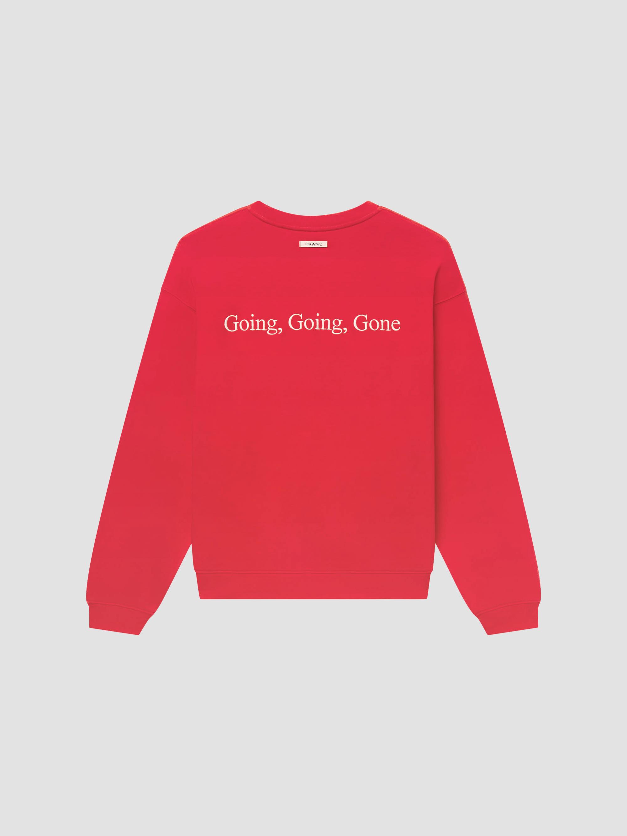 FRAME The Sotheby's Crewneck Sweatshirt - Red Washed | Thumbnail 8