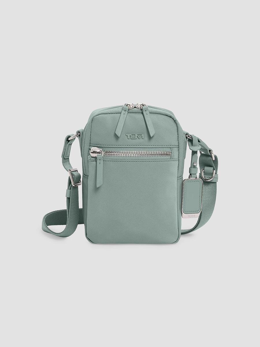 レディース TUMI グレー ショルダーバッグ VOYAGEUR PERSIA