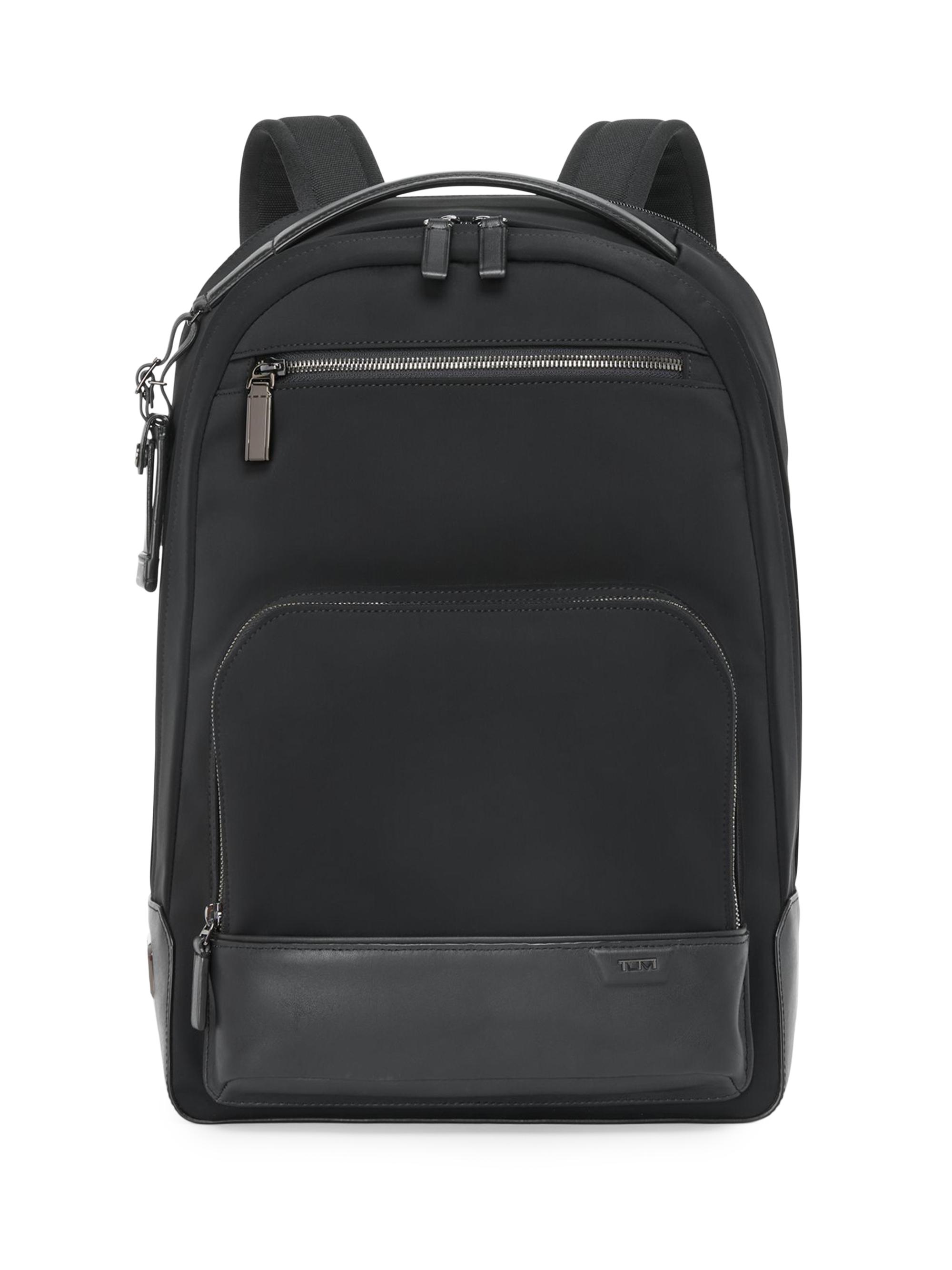 TUMI Harrison Bradner Nylon & Leather Backpack | Saks Fifth Avenue