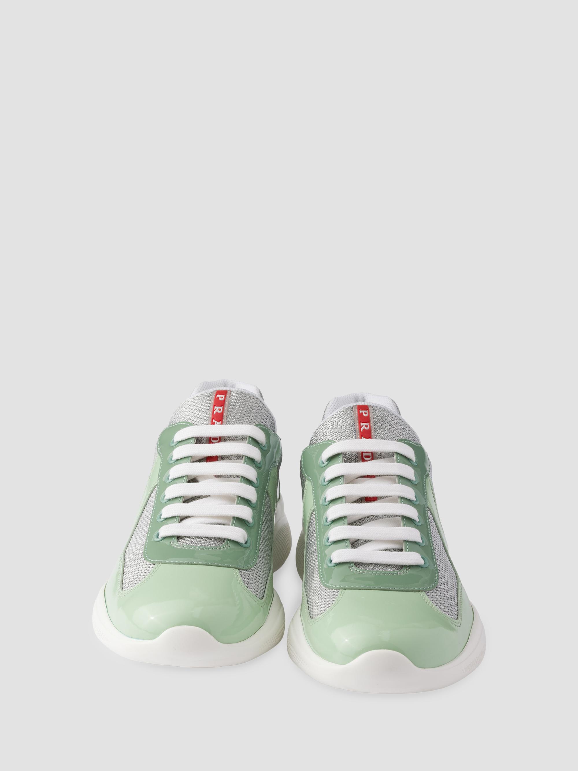 Prada Patent Leather and Technical Fabric America's Cup Sneakers