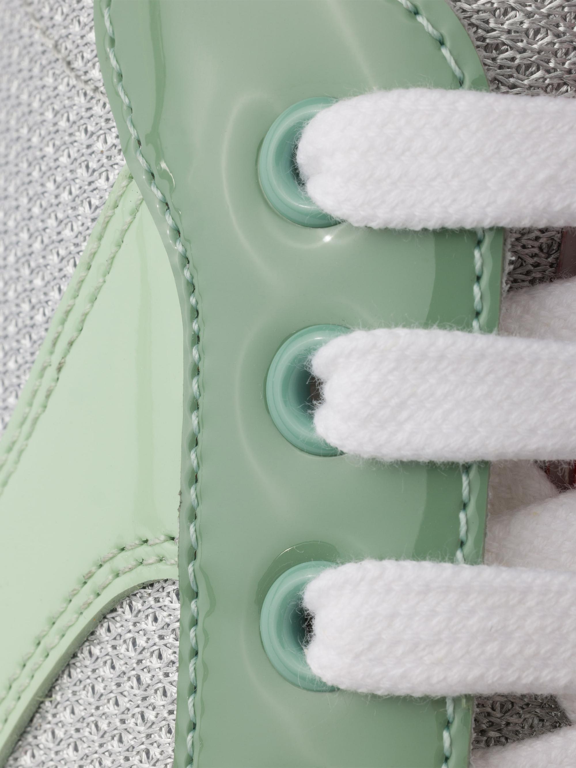 Prada Patent Leather and Technical Fabric America's Cup Sneakers