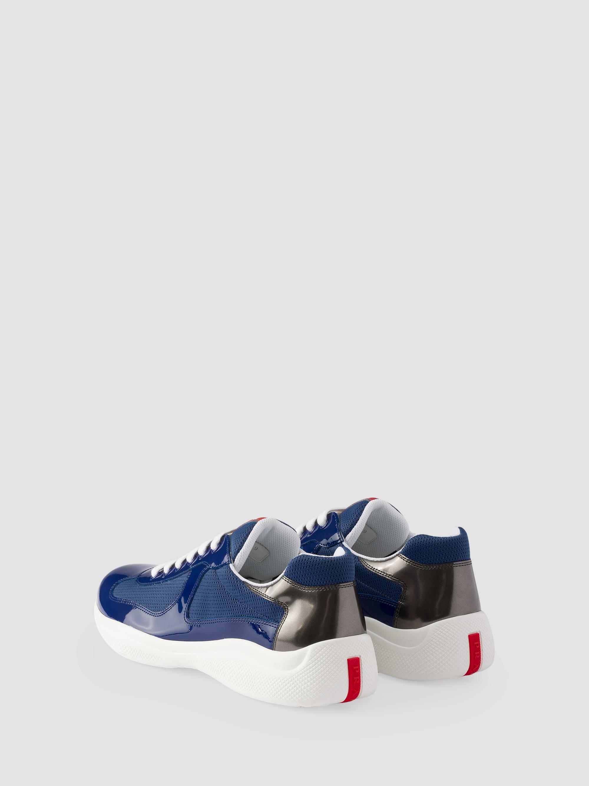 Prada Patent Leather and Technical Fabric America's Cup Sneakers