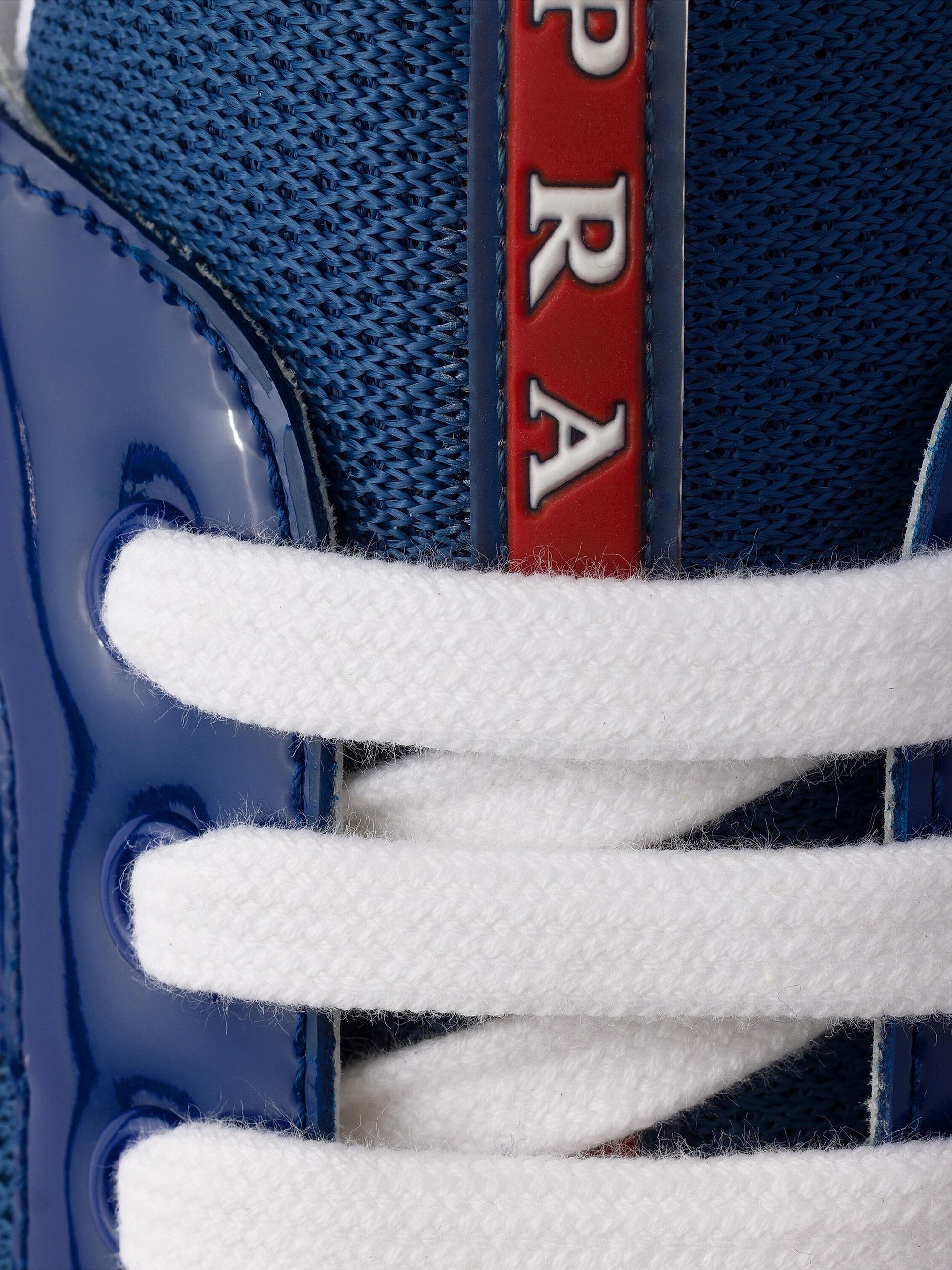 Prada Patent Leather and Technical Fabric America's Cup Sneakers