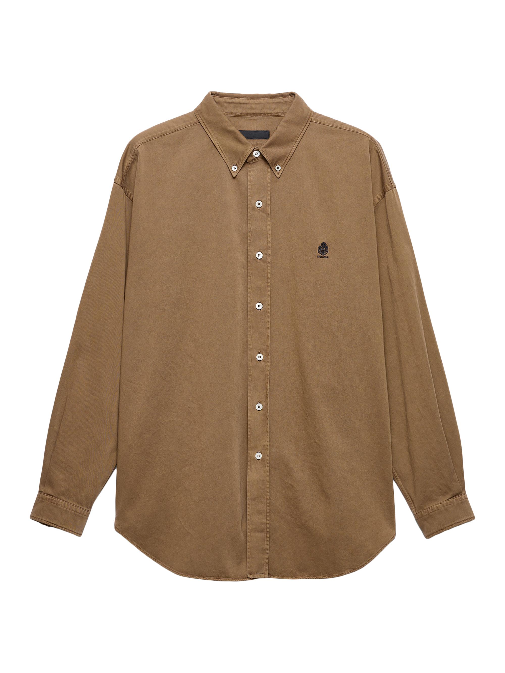 Prada Men's Cotton Shirt - Brown