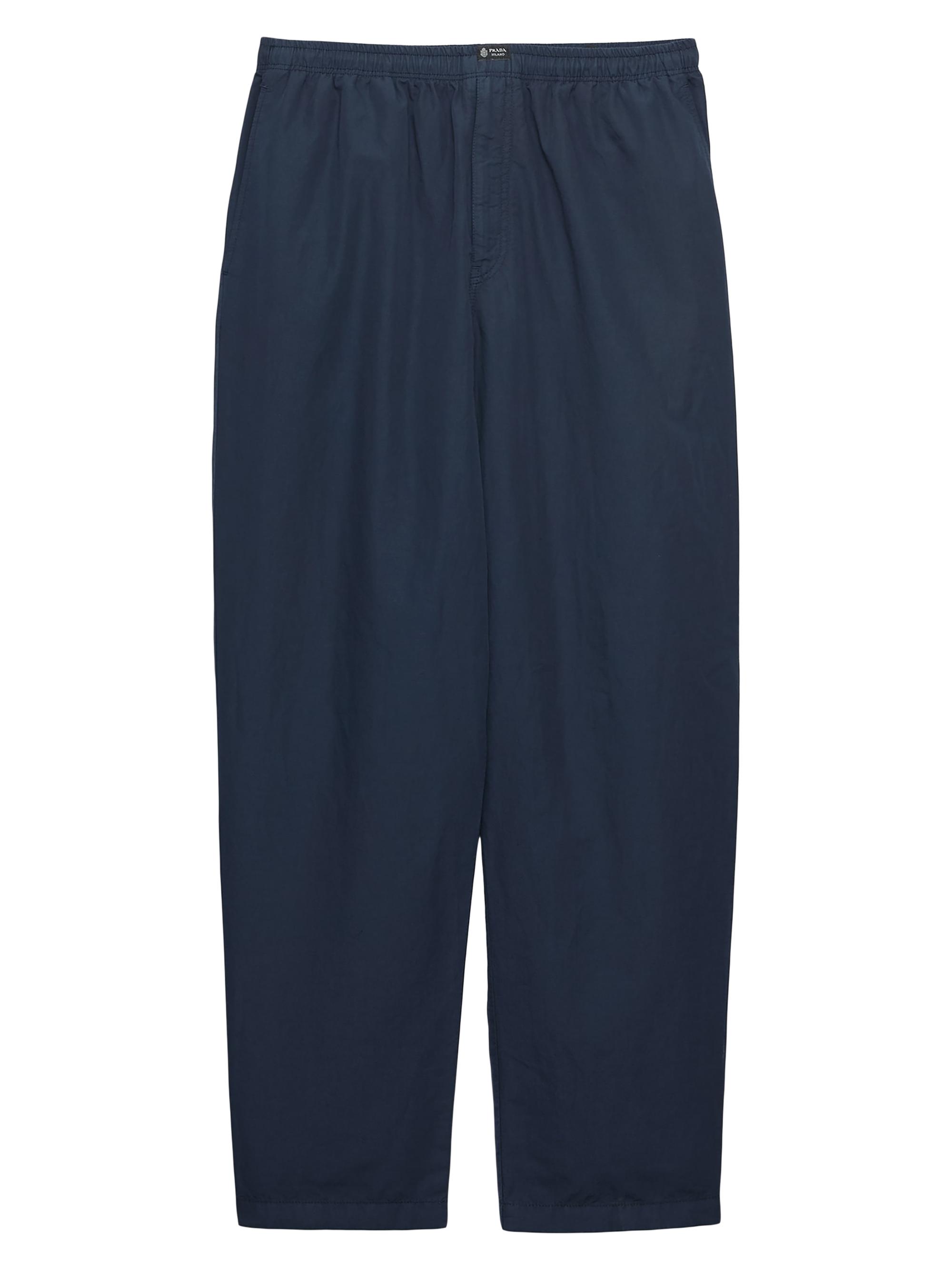 Prada Men's Linen Blend Pants - Blue