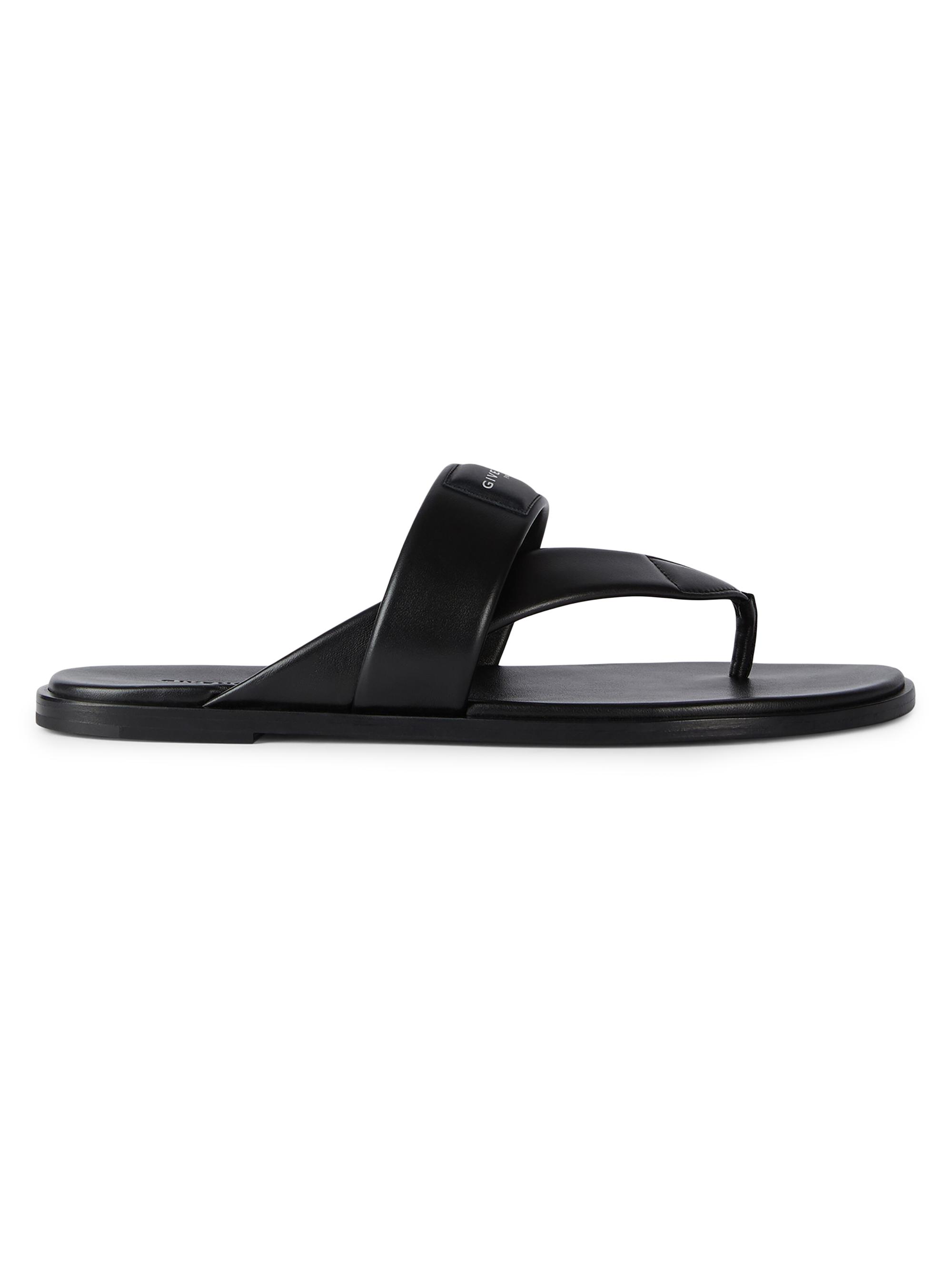 Moschino Logo Leather Crisscross Sandals | Saks Fifth Avenue