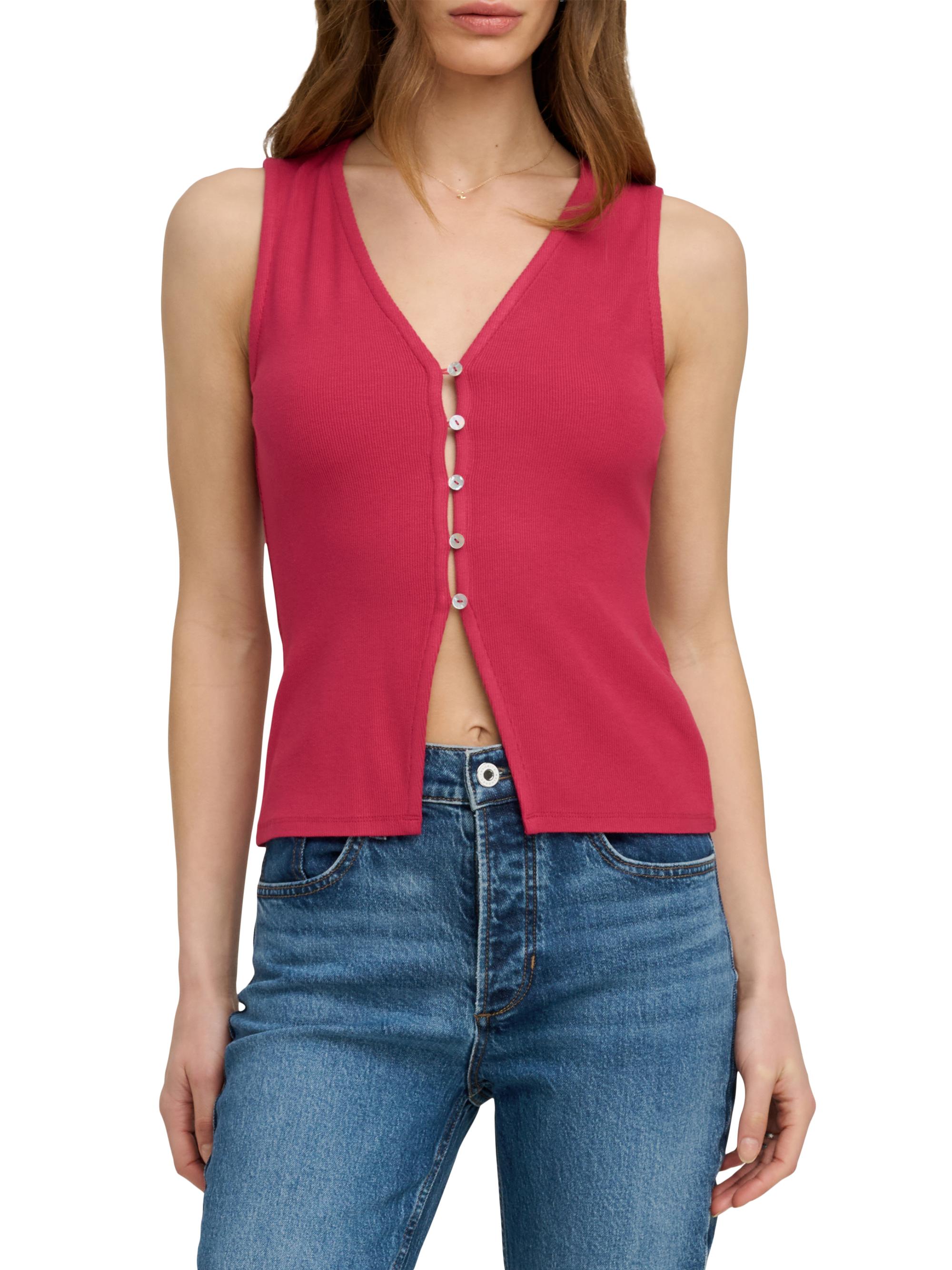 Favorite Daughter Women's The Good Luck Top - Raspberry | Thumbnail 3
