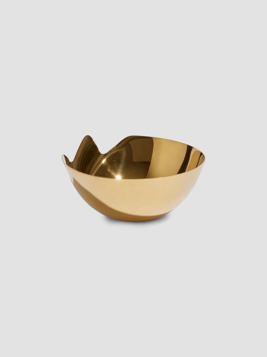 Zaha Hadid Design Serenity Stainless Steel Bowl In Gold