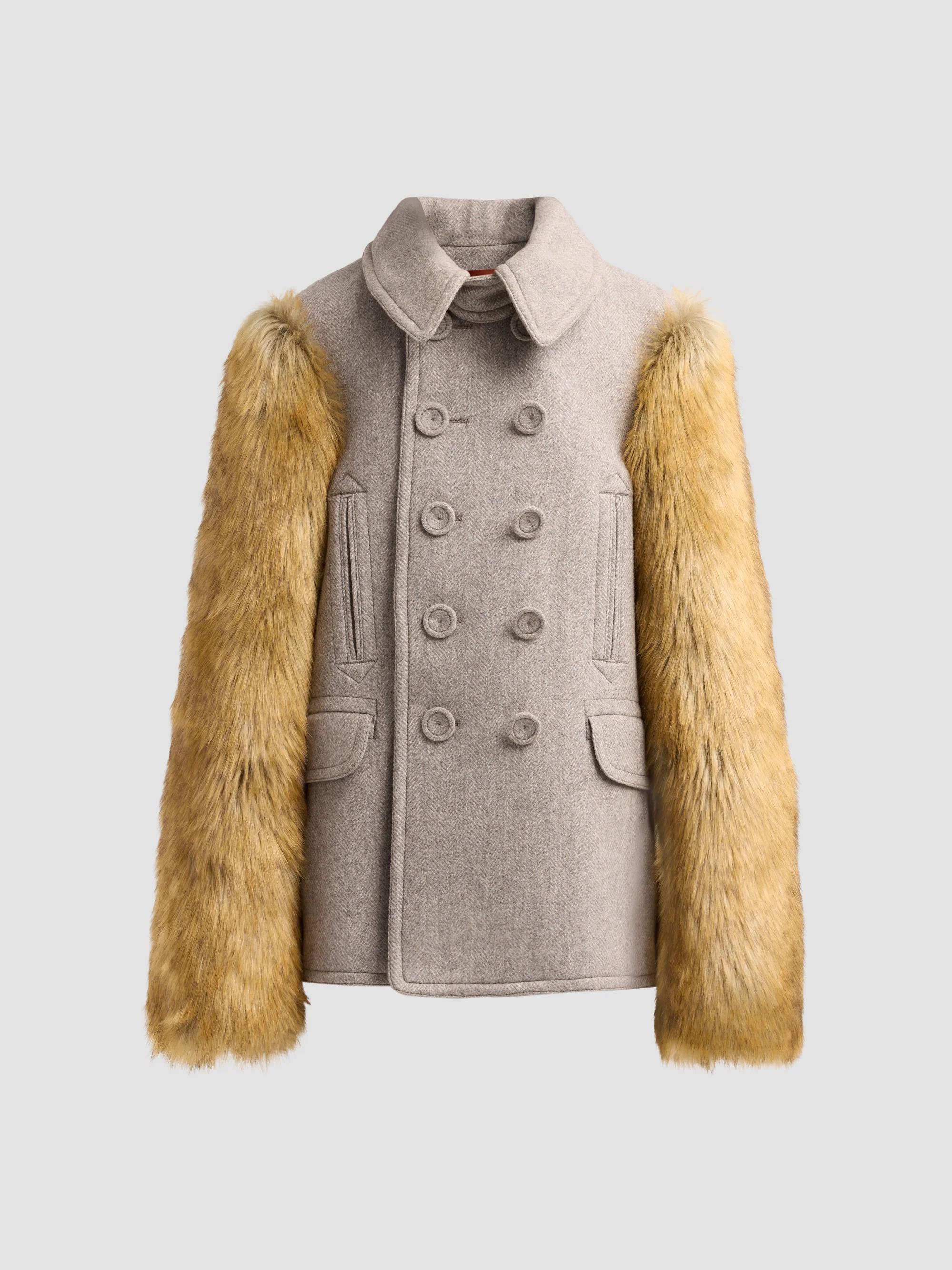 Women's Jordan Wool Double-Breasted Coat