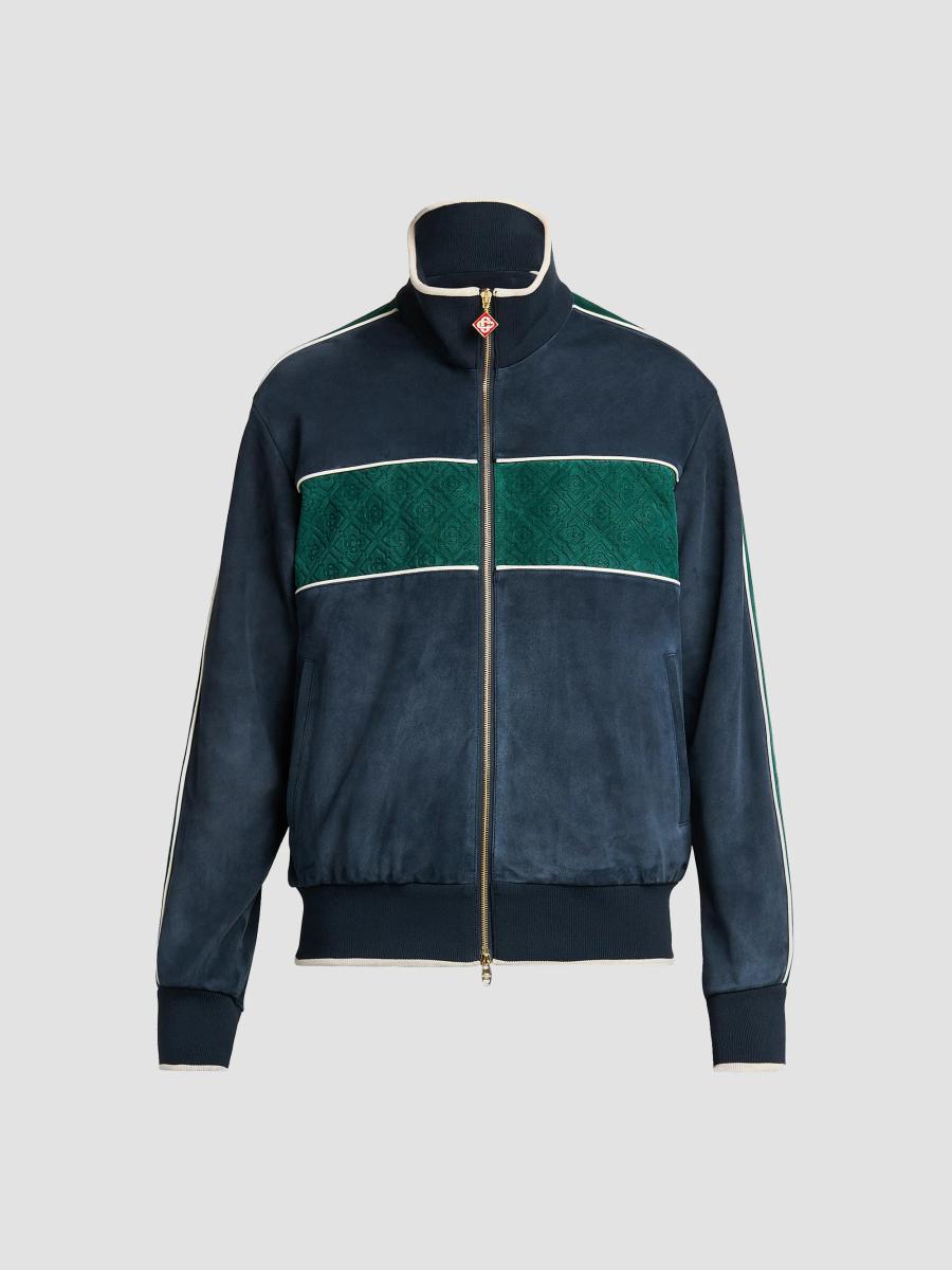 Casablanca Striped Suede Track Jacket | Saks Fifth Avenue