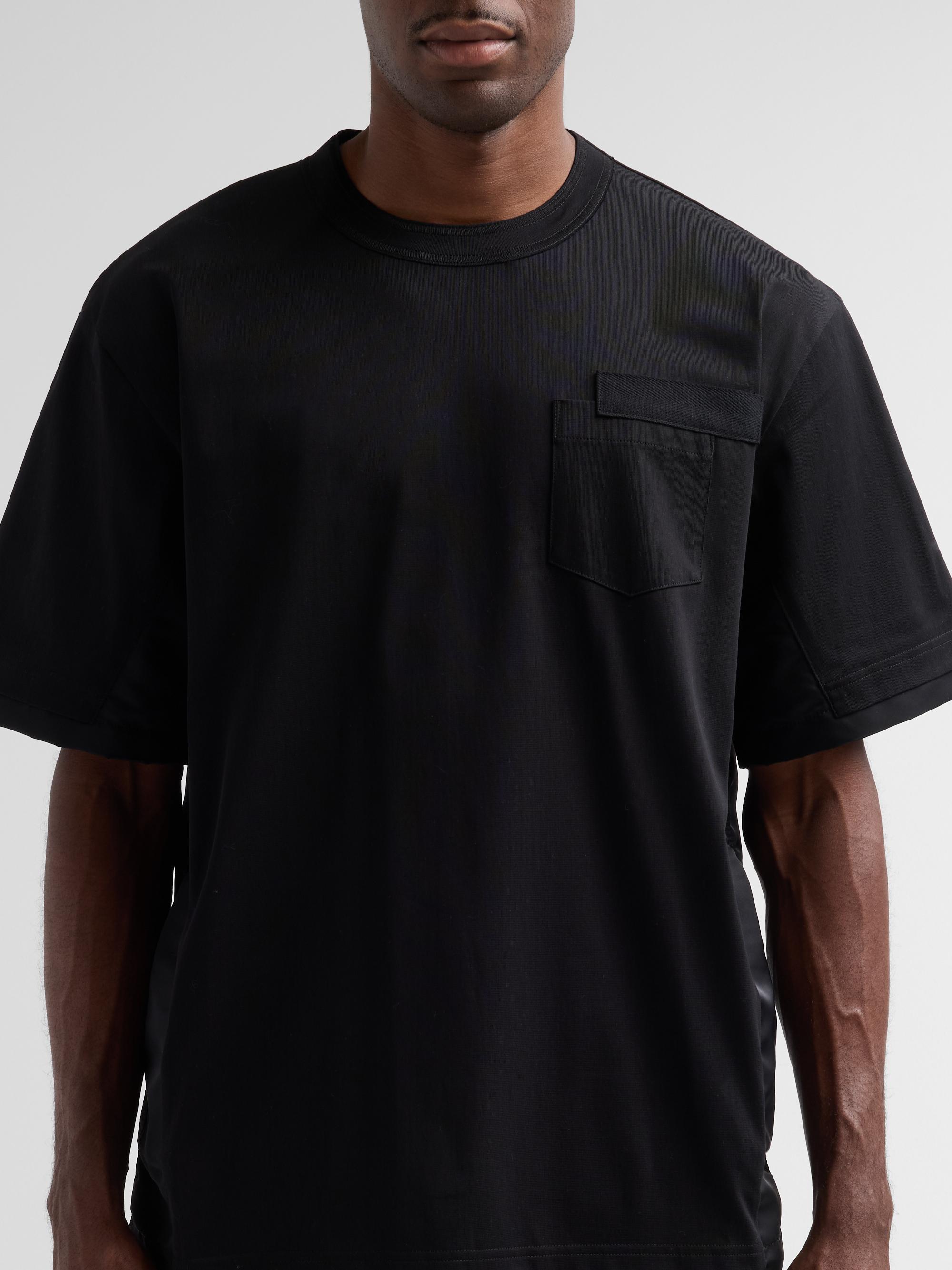 Sacai Nylon Twill x Cotton Jersey T-Shirt | Saks Fifth Avenue