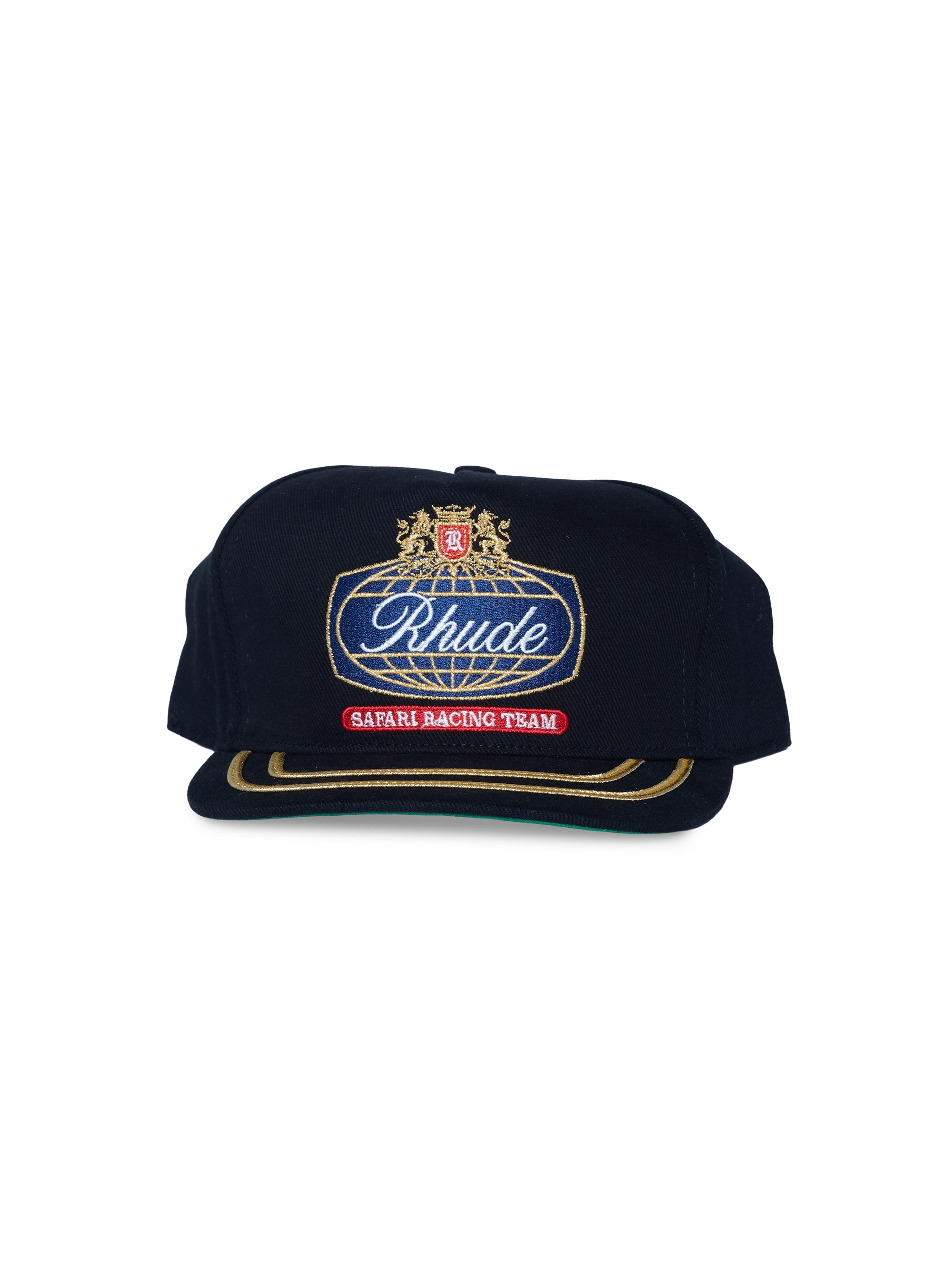 Rhude Men's Safari Crest Logo-Embroidered Baseball Cap - Black Navy
