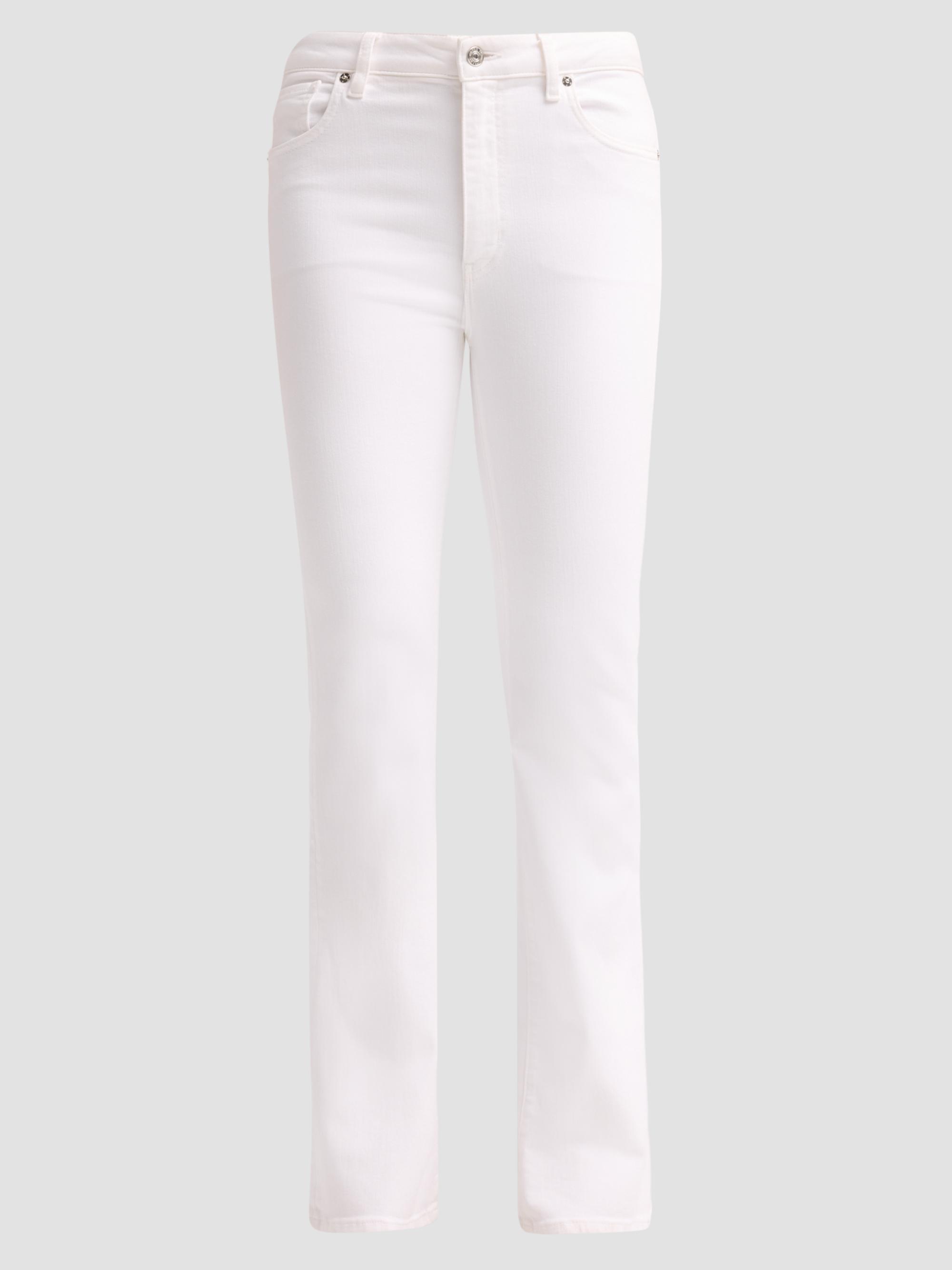 FRAME Women's The Reboot Slim-Fit Bootcut Jeans - White | Thumbnail 6