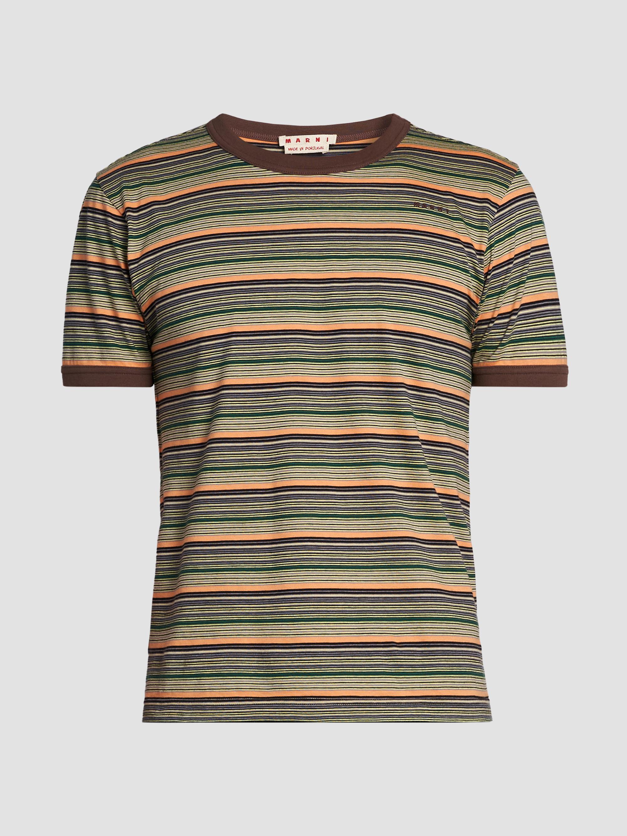 Marni Striped Cotton Crewneck T-Shirt | Saks Fifth Avenue