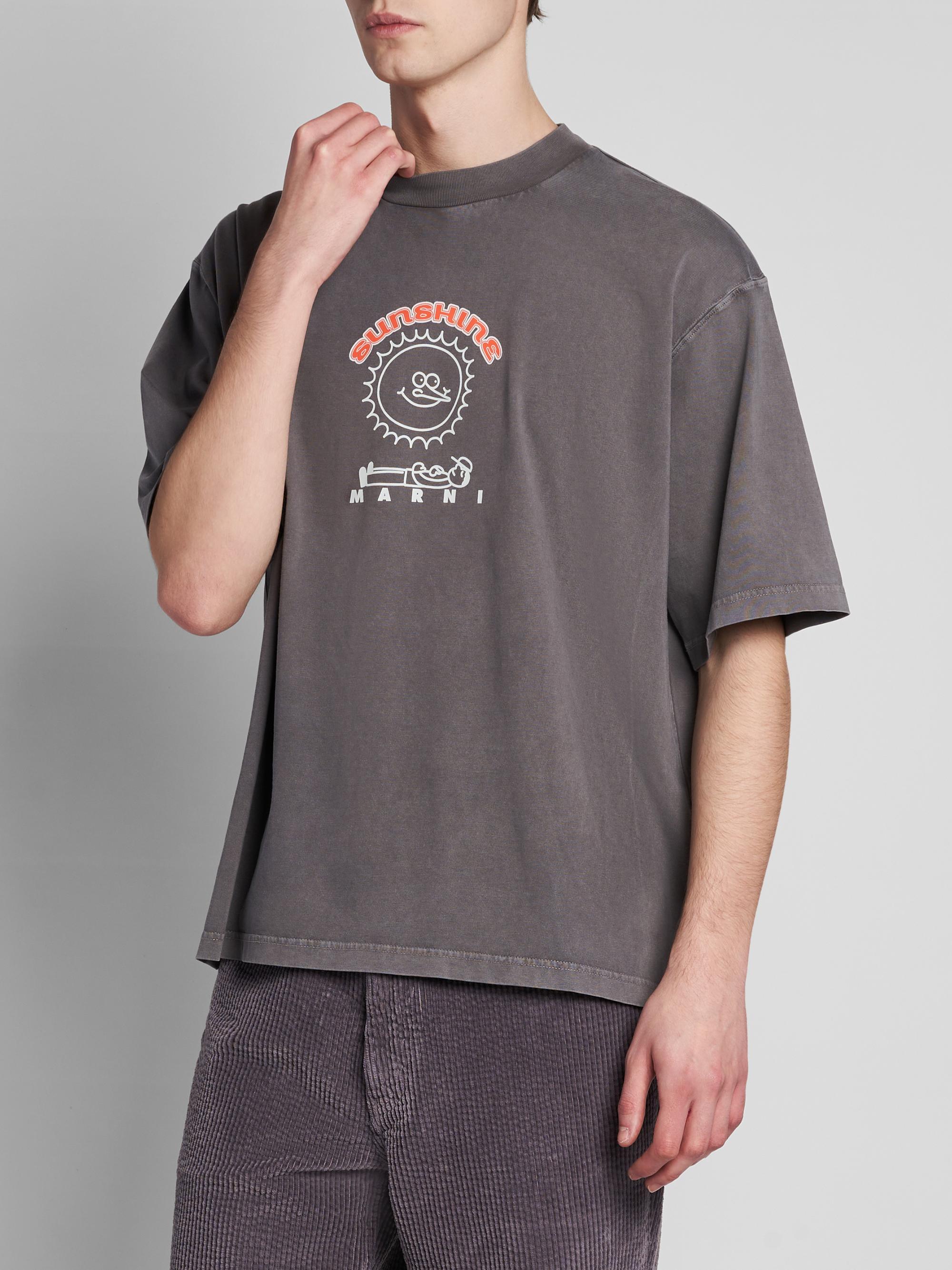 Marni Men's Sunshine Relaxed-Fit Crewneck T-Shirt - Truffle | Thumbnail 4