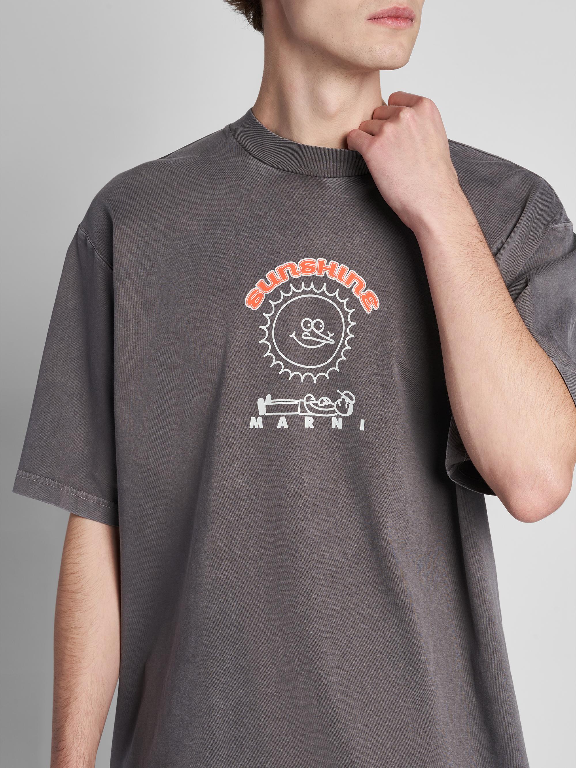 Marni Men's Sunshine Relaxed-Fit Crewneck T-Shirt - Truffle | Thumbnail 5