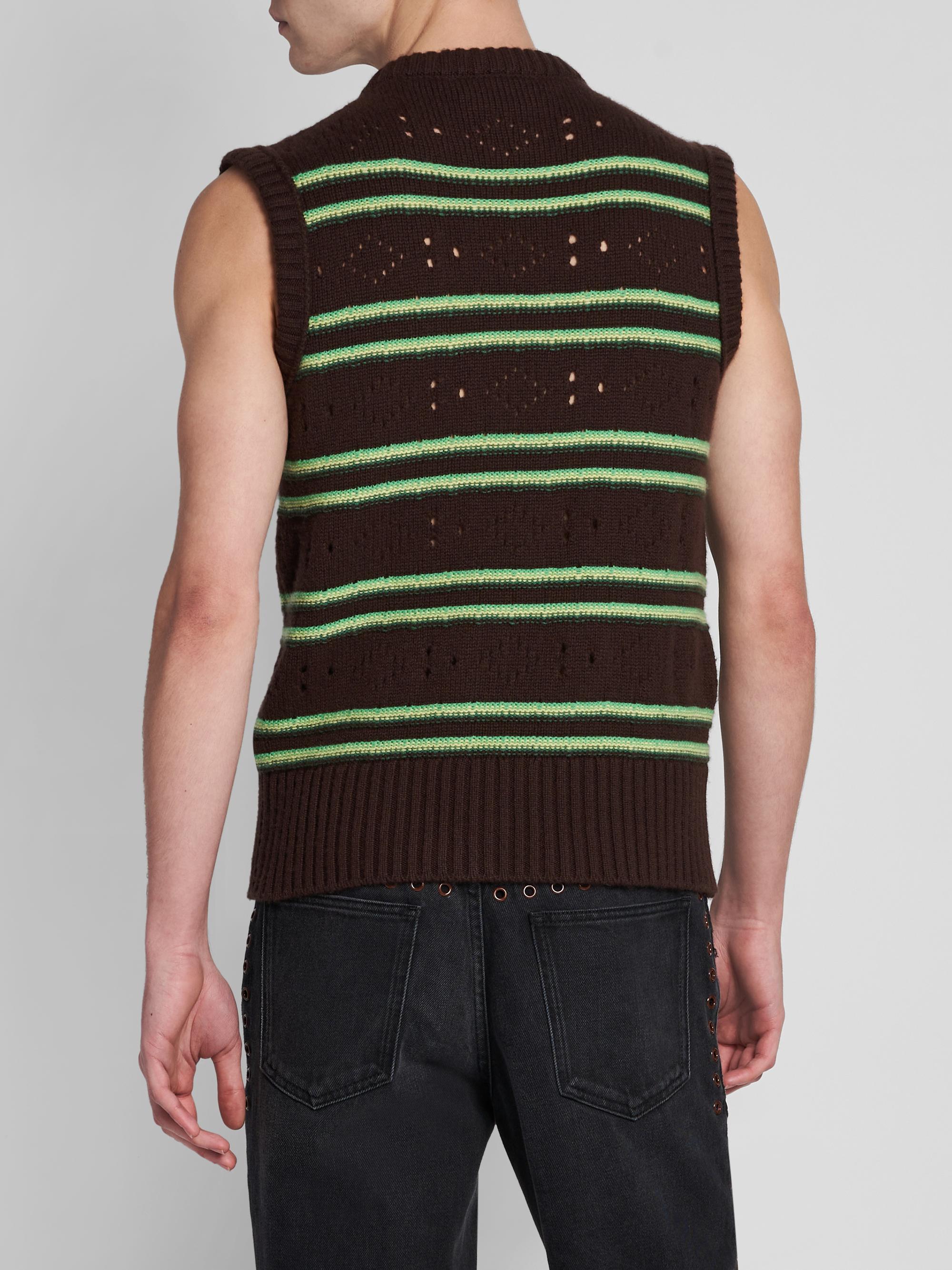Marni Striped Pointelle-Knit Cotton Sweater Vest | Saks Fifth Avenue