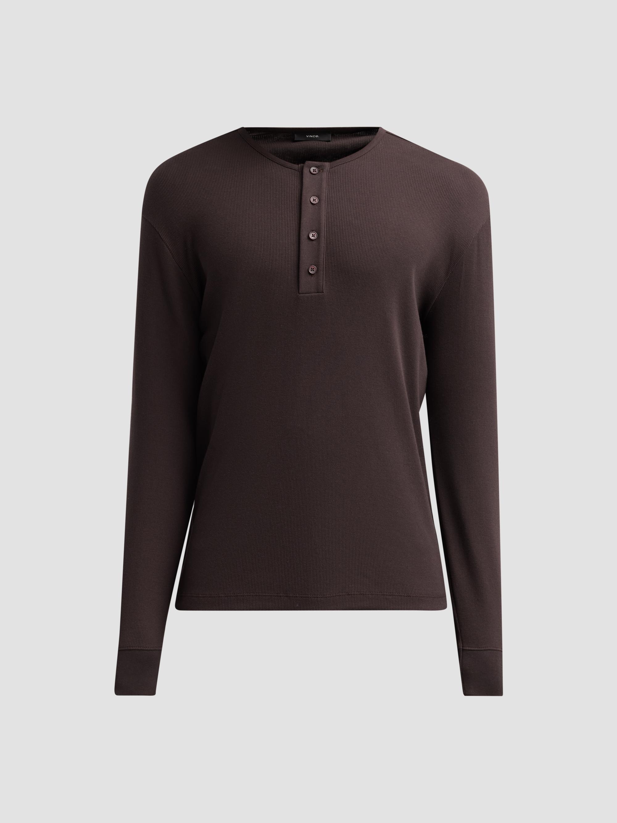 Sunspel Waffle-Knit Long-Sleeve Henley | Saks Fifth Avenue