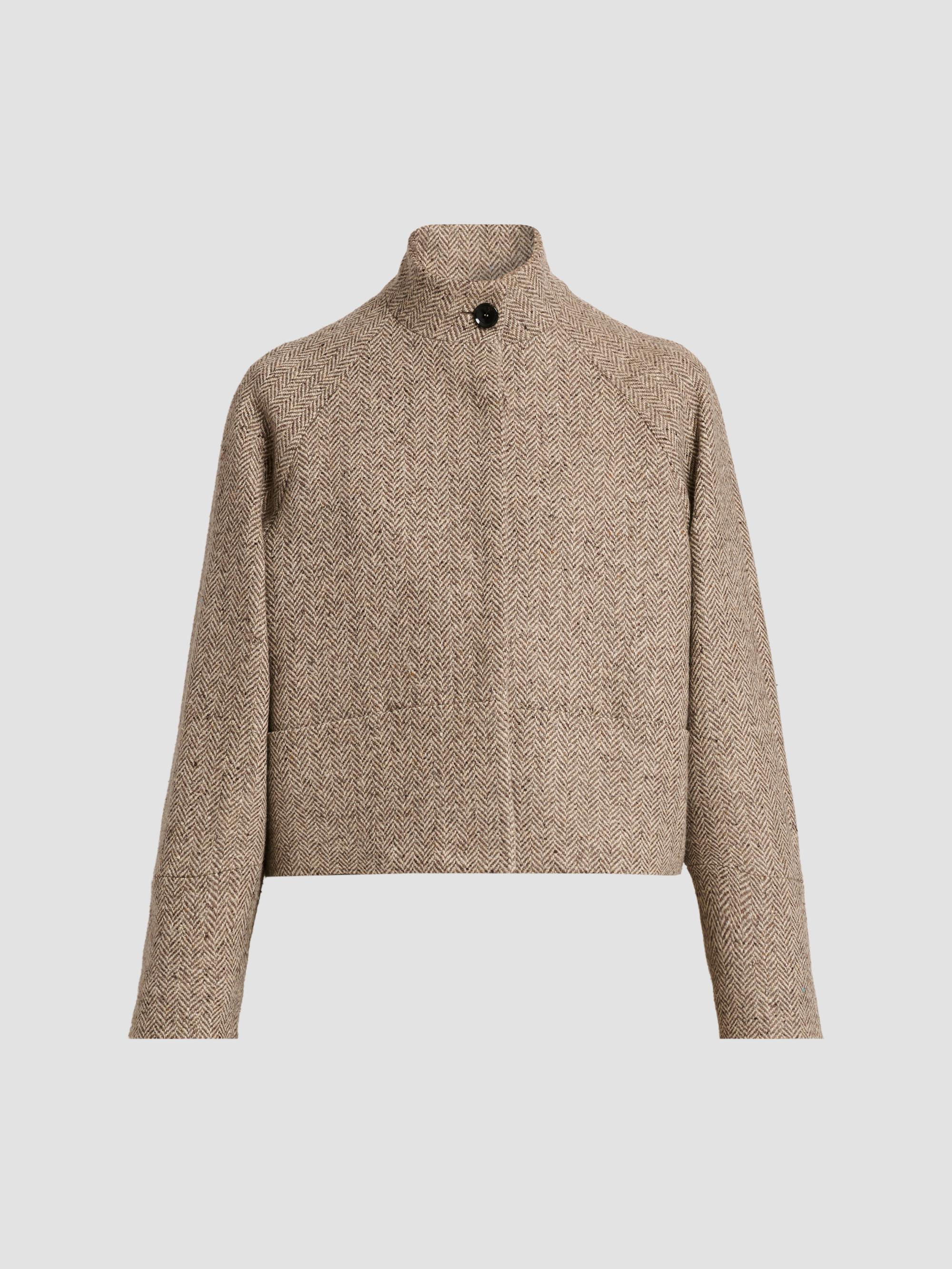 Burberry Reversible Check Crop Zip Jacket | Saks Fifth Avenue