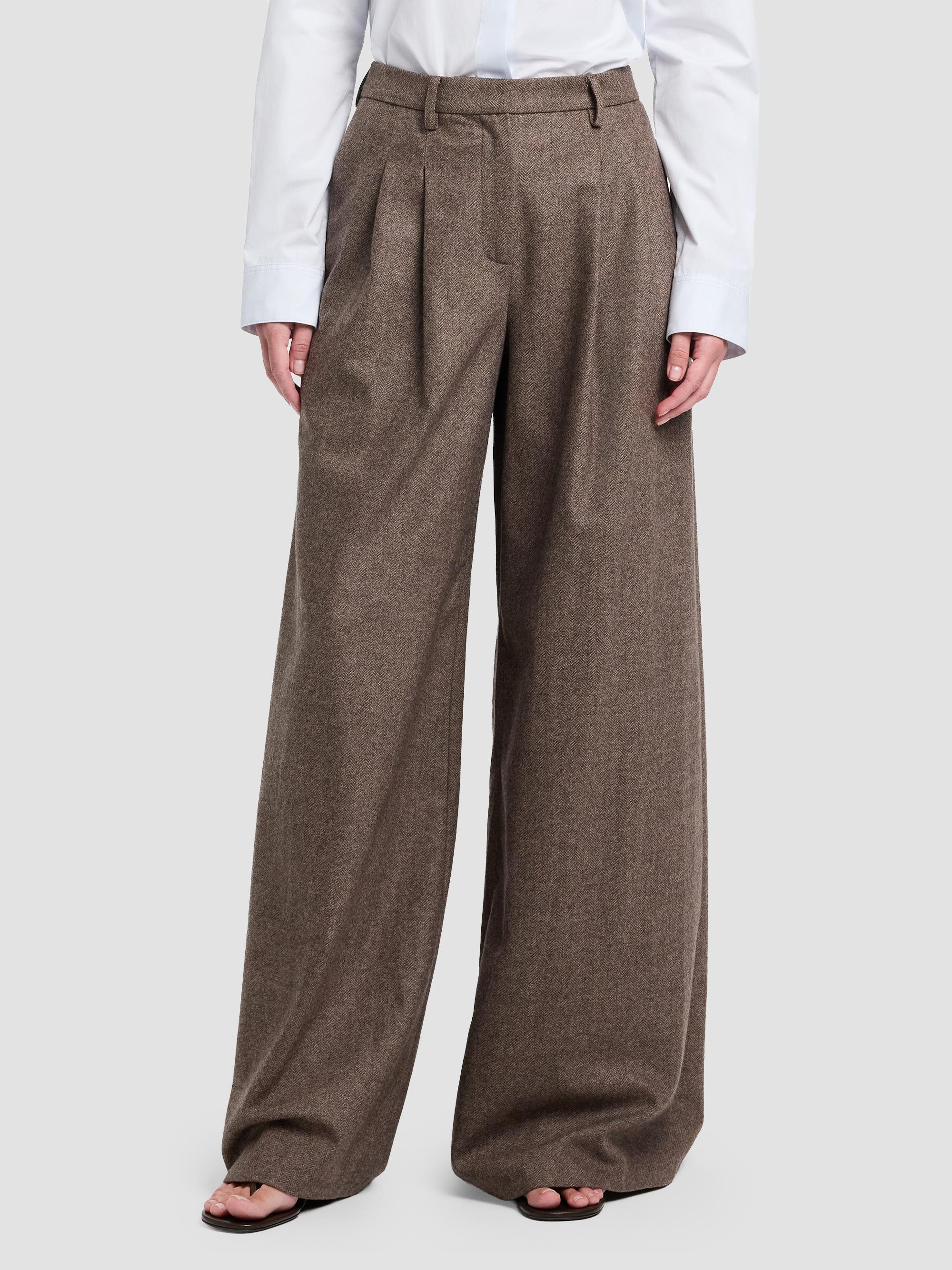 Avery Wool-Silk Pants