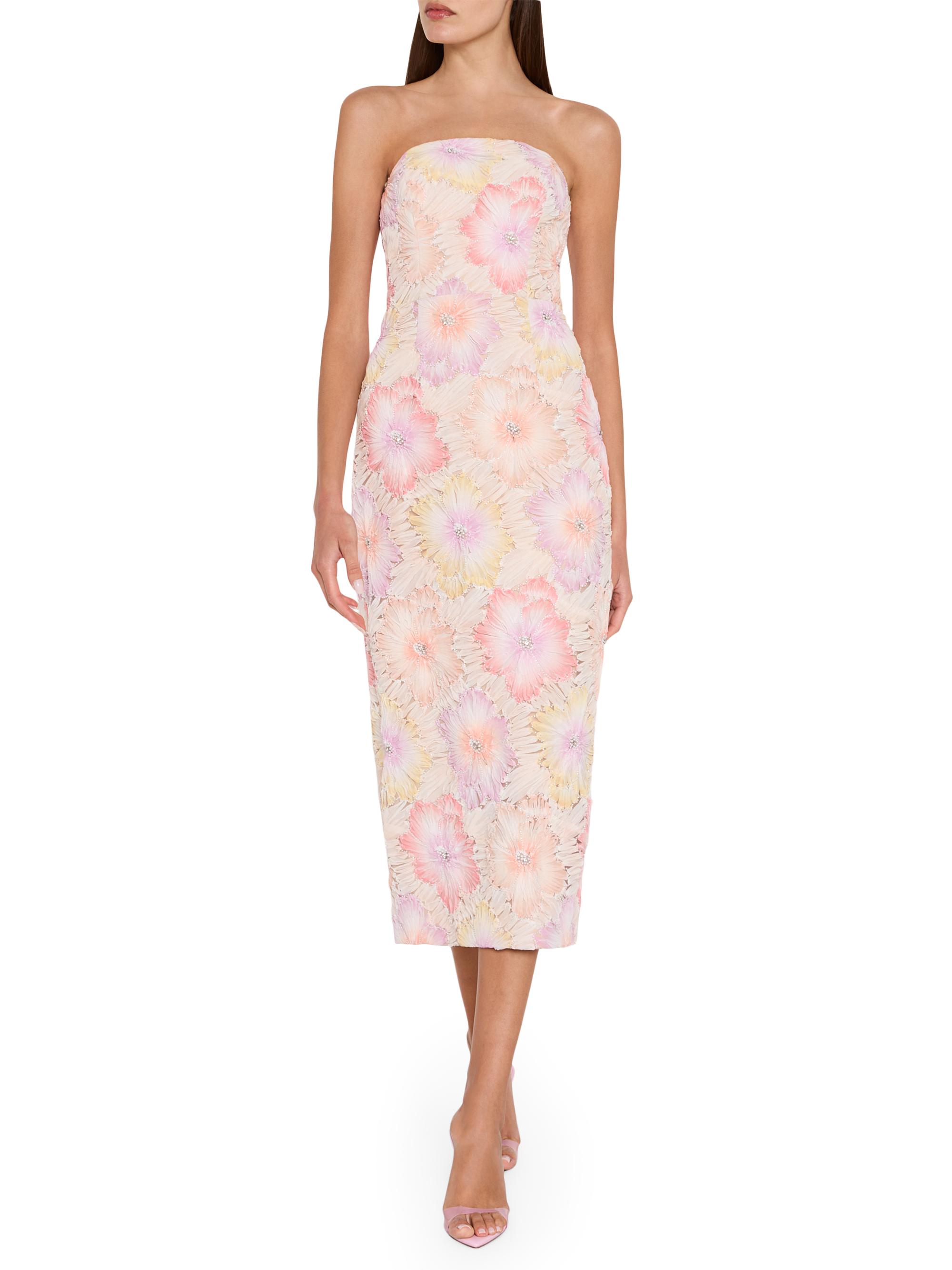Milly Women's Kait Floral Embroidered Dress - Rainbow Multi | Thumbnail 3