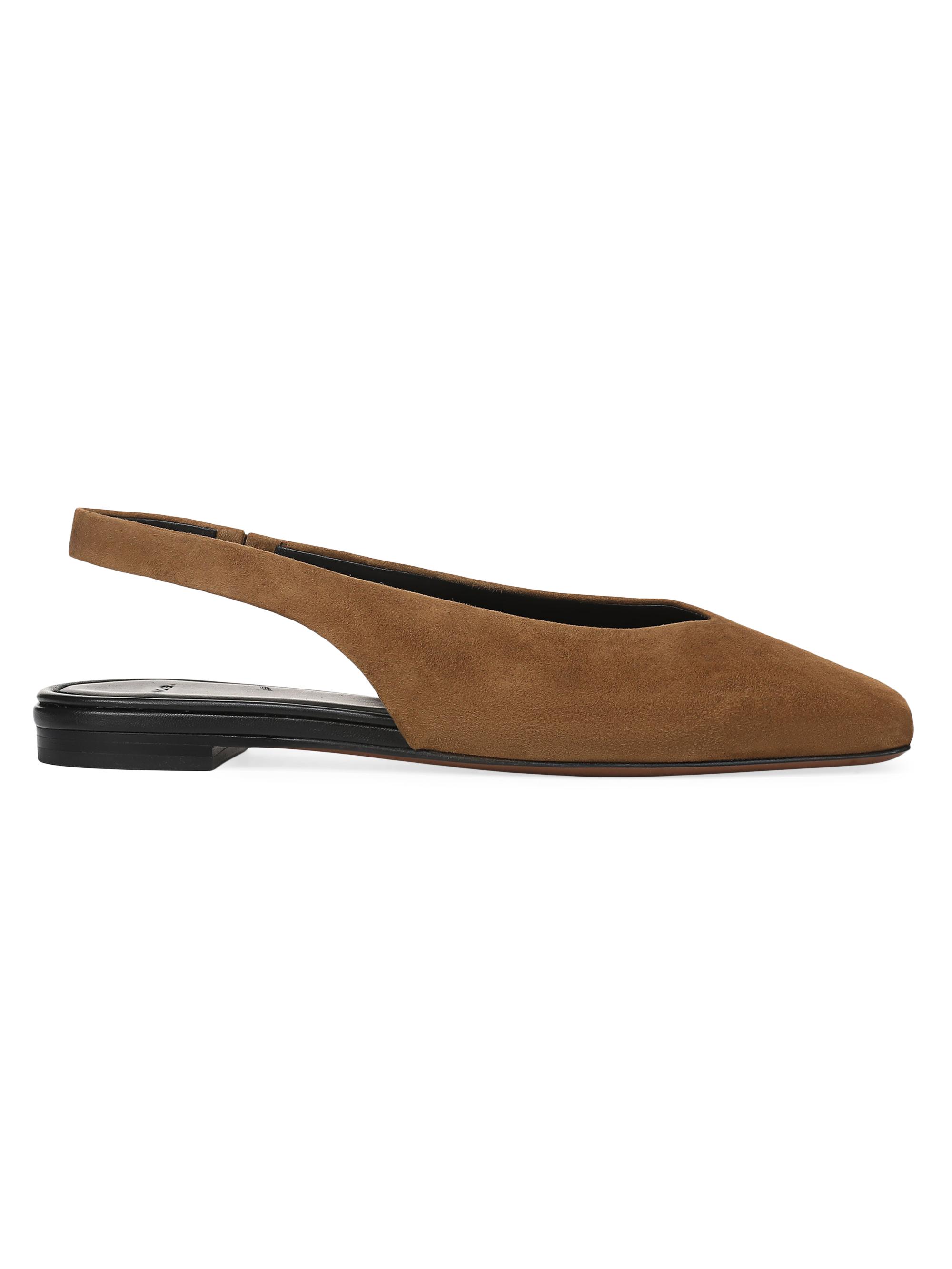 Vince Women's Darlina Suede Slingback Flats - Elmwood | Thumbnail 5