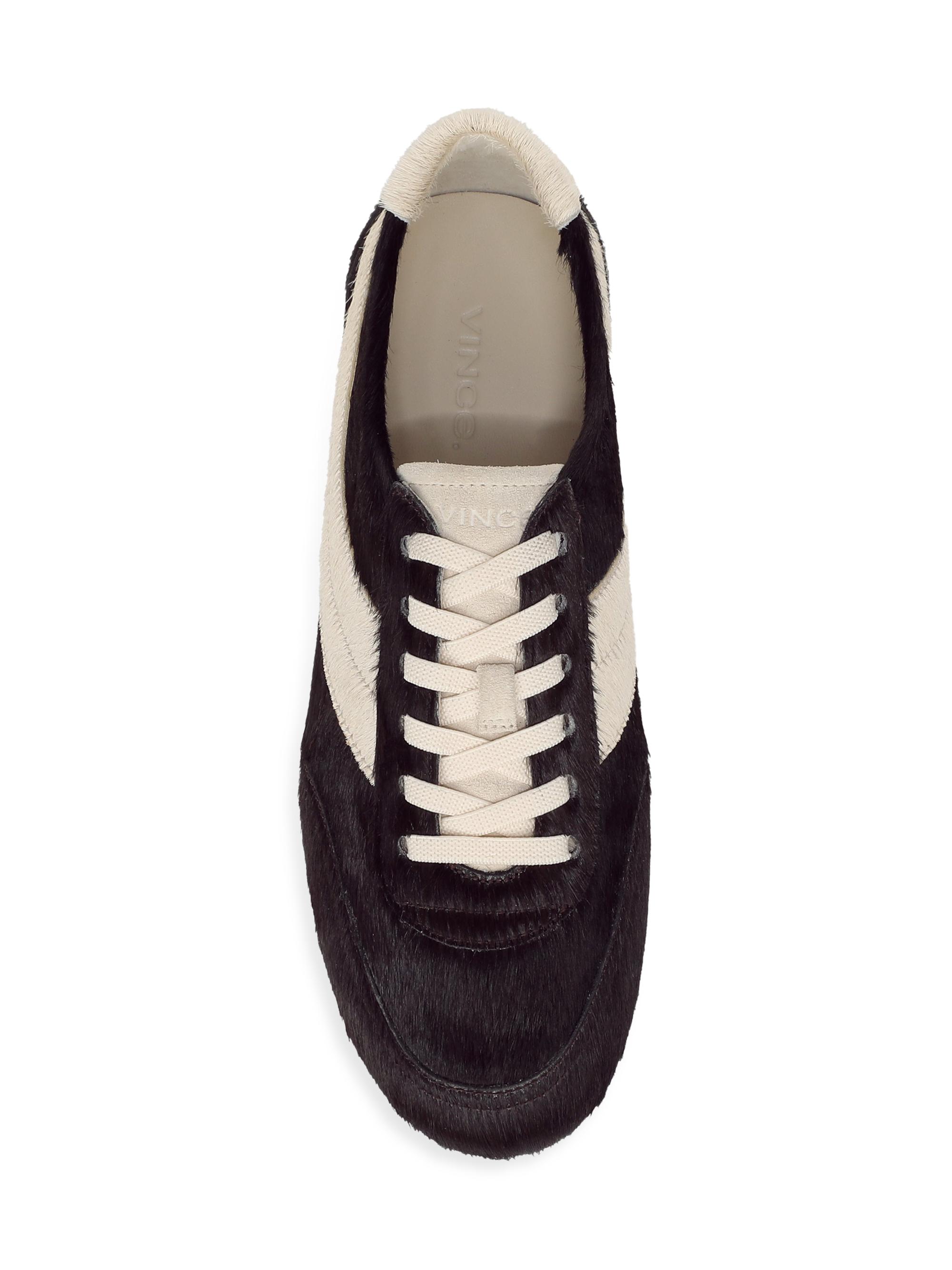 Vince Women's La Runner Calf Hair Slip-On Sneakers - Clove Moonlight | Thumbnail 4