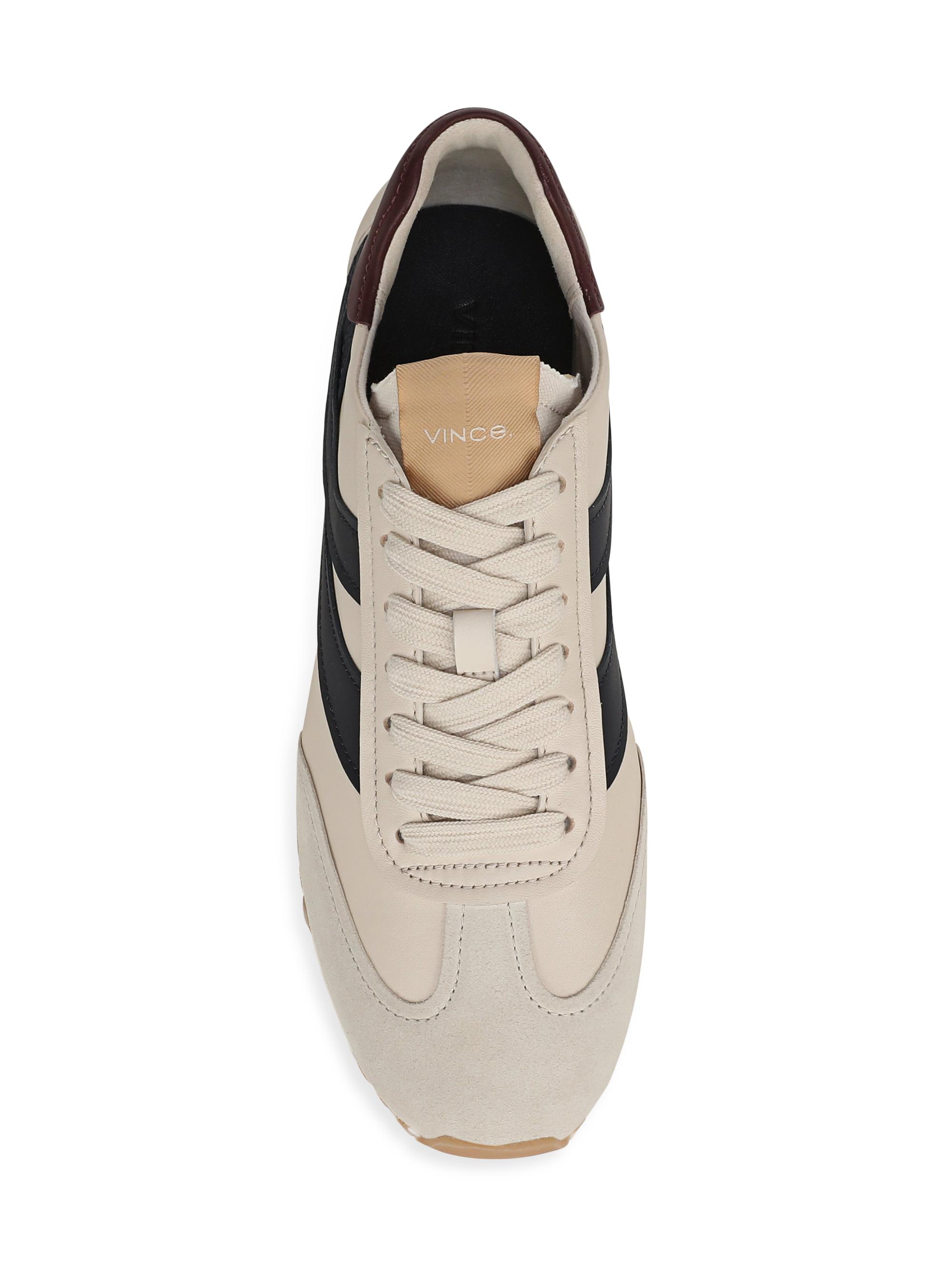 Vince Women's Oasis Runner Leather Lace-Up Sneakers - Cosmic Blue | Thumbnail 4