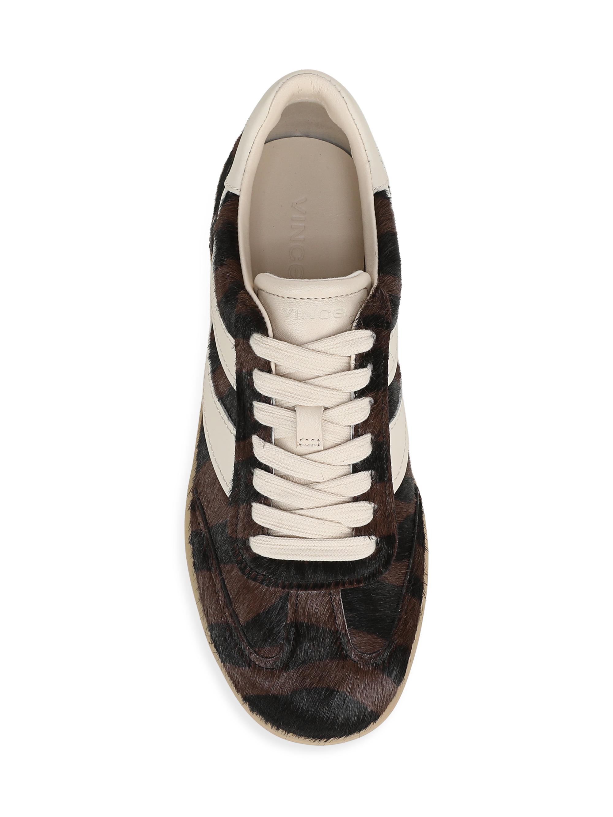 Vince Women's Oasis Calf Hair Lace-Up Sneakers - Molton Brown | Thumbnail 4