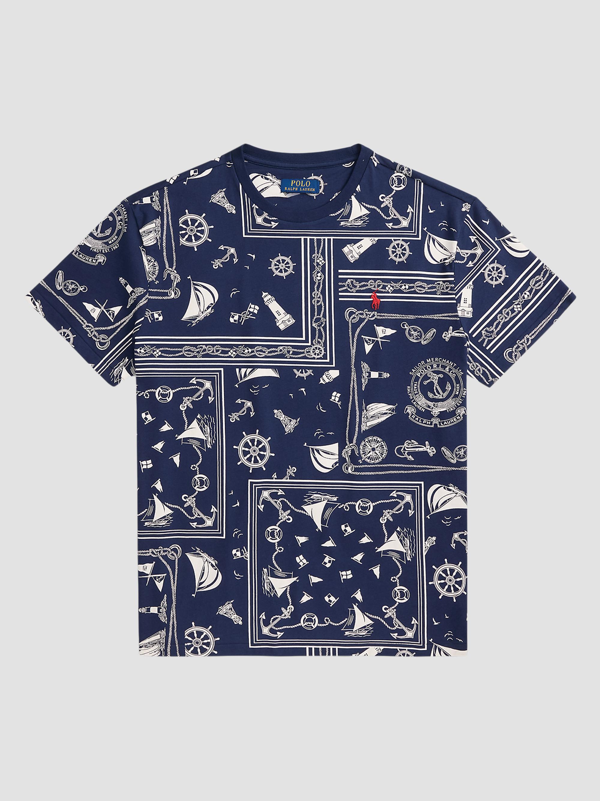 Polo Ralph Lauren Classic-Fit Bandana Jersey T-Shirt | Saks Fifth