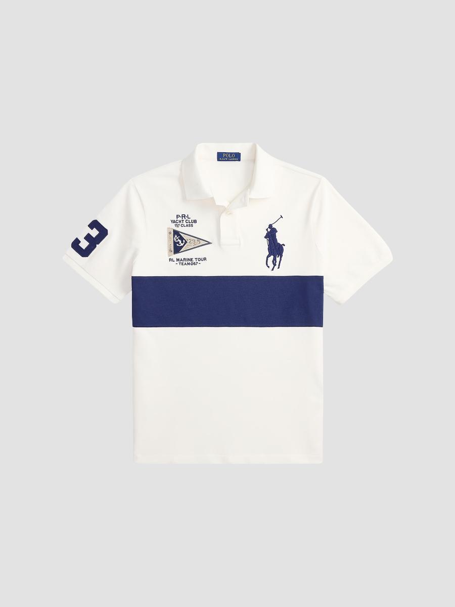 Polo Ralph Lauren Custom-Slim-Fit Big Pony Mesh Polo Shirt | Saks