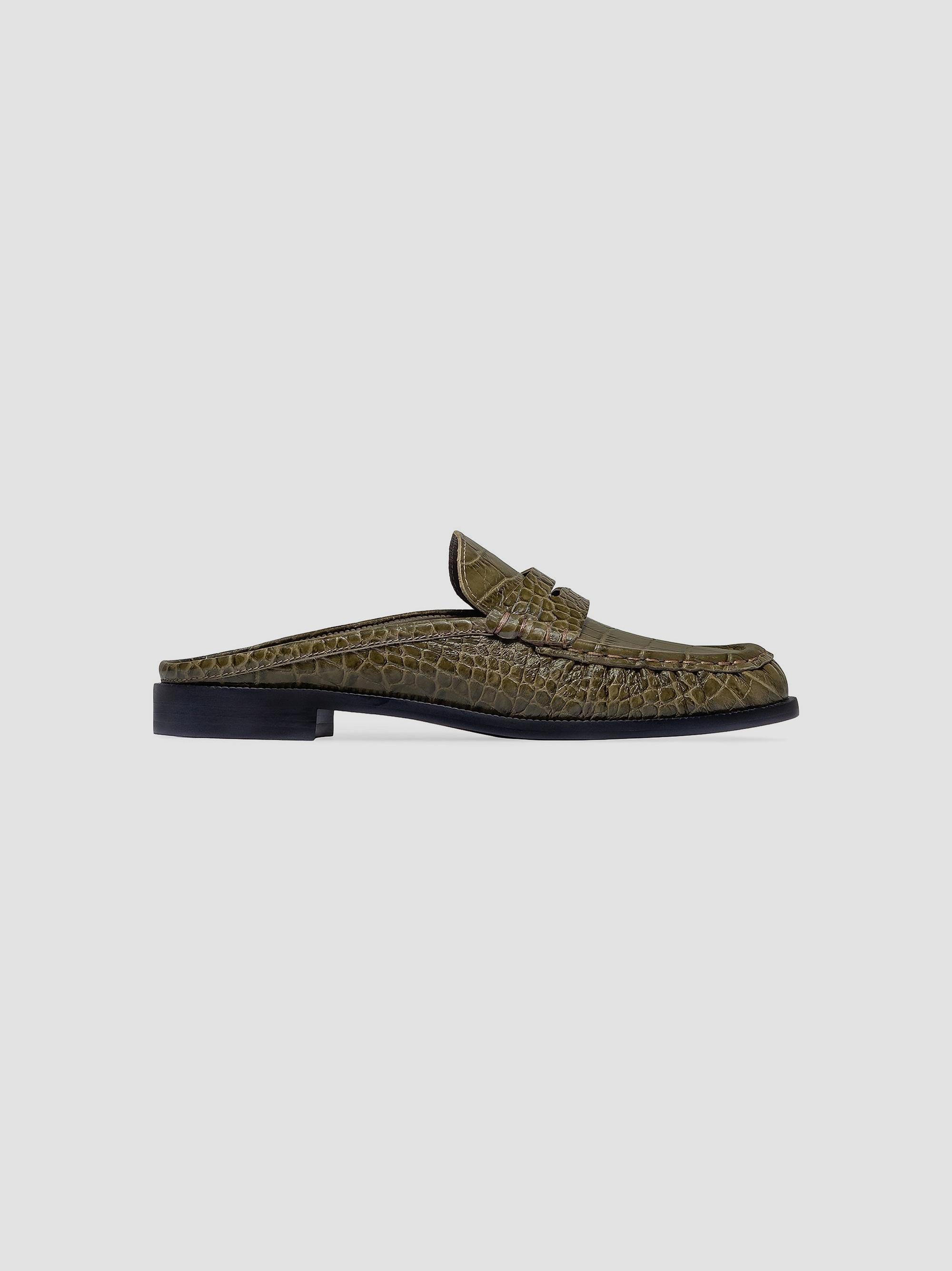 Bernardo Women's Tilda Loafer Mules - Olive | Thumbnail 6
