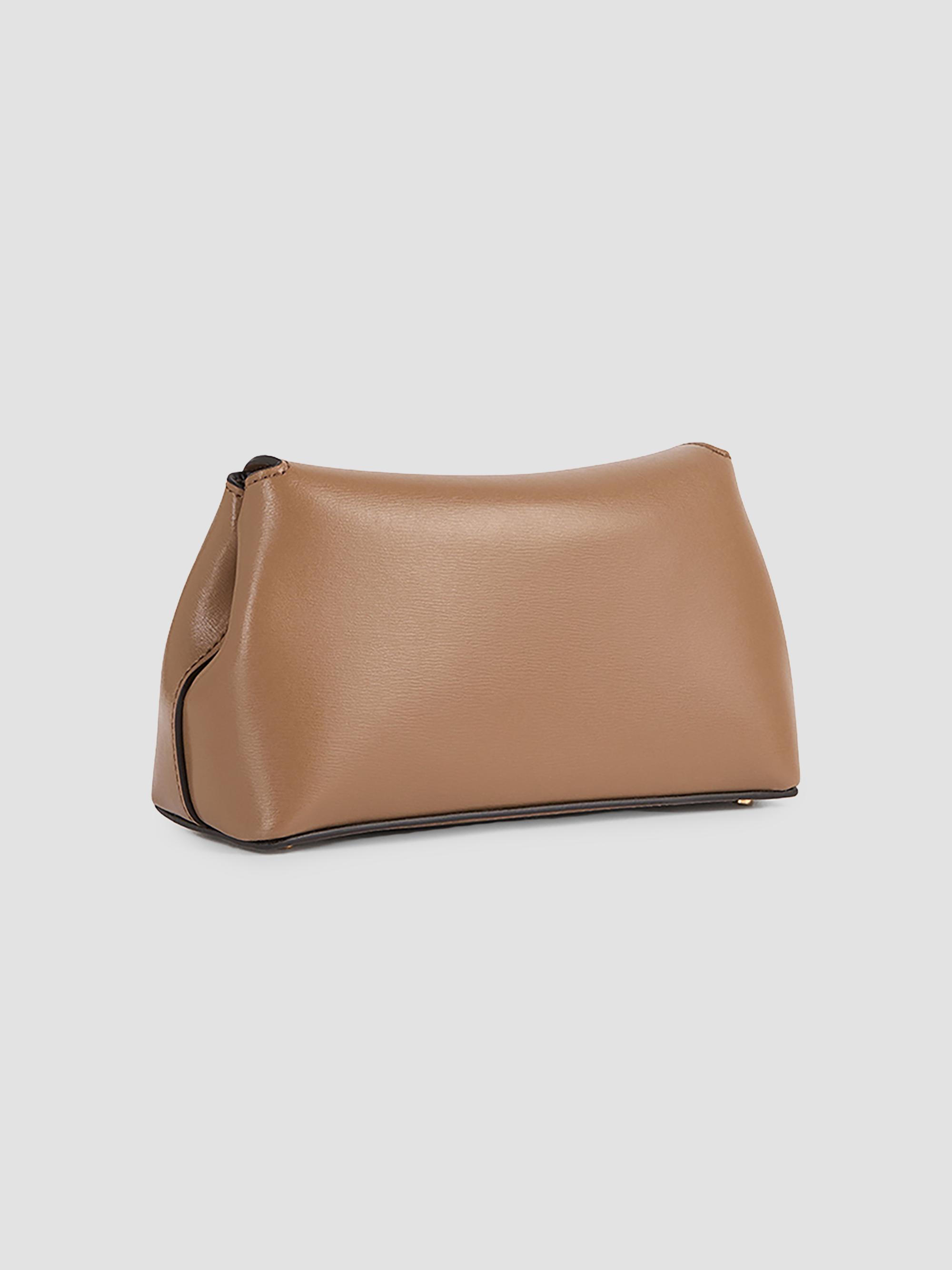 Toteme Mini T-Lock Leather Clutch | Saks Fifth Avenue