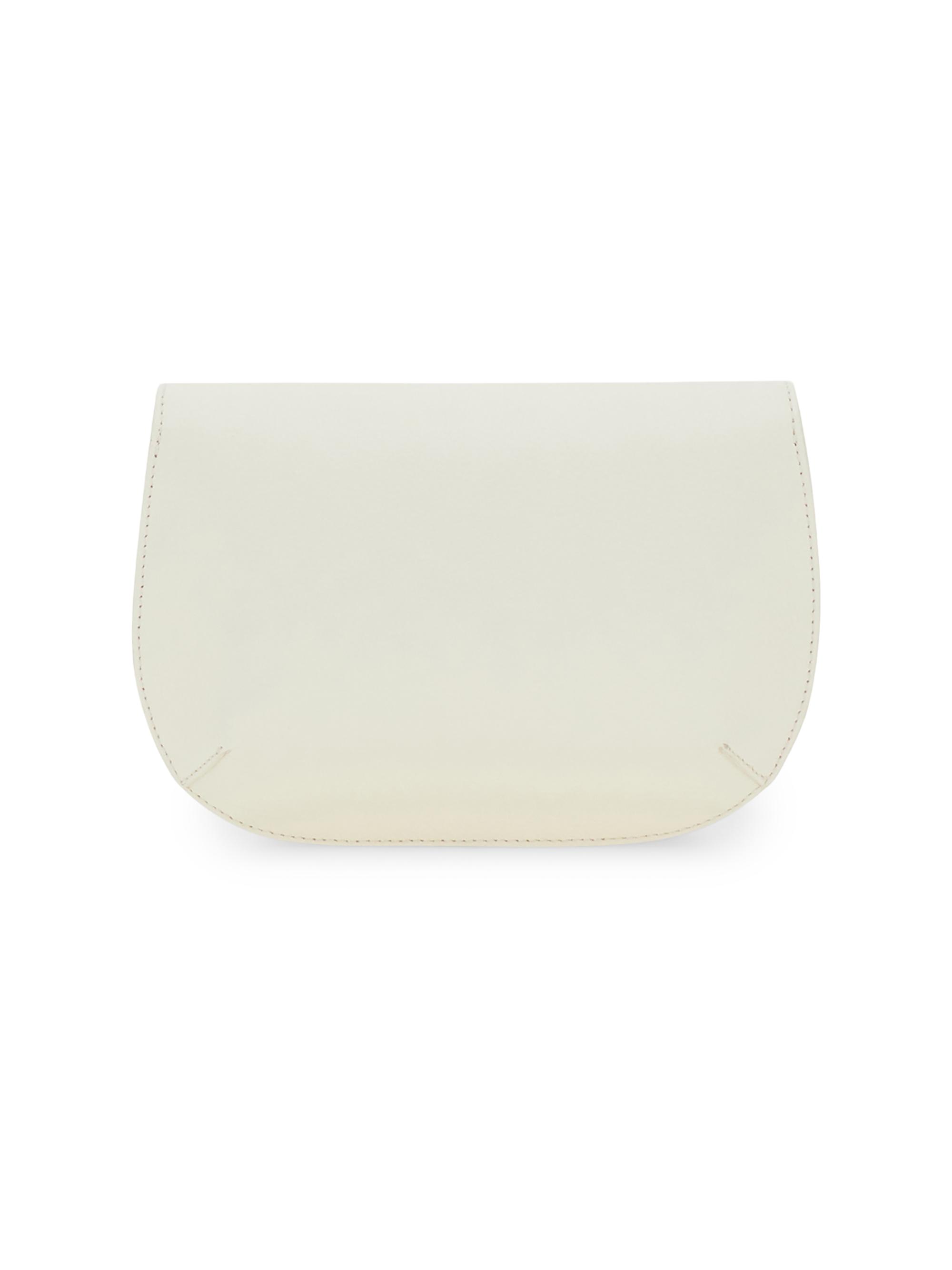 FERRAGAMO Women's Double Gancini Leather Crossbody Bag - Mascarpone | Thumbnail 4