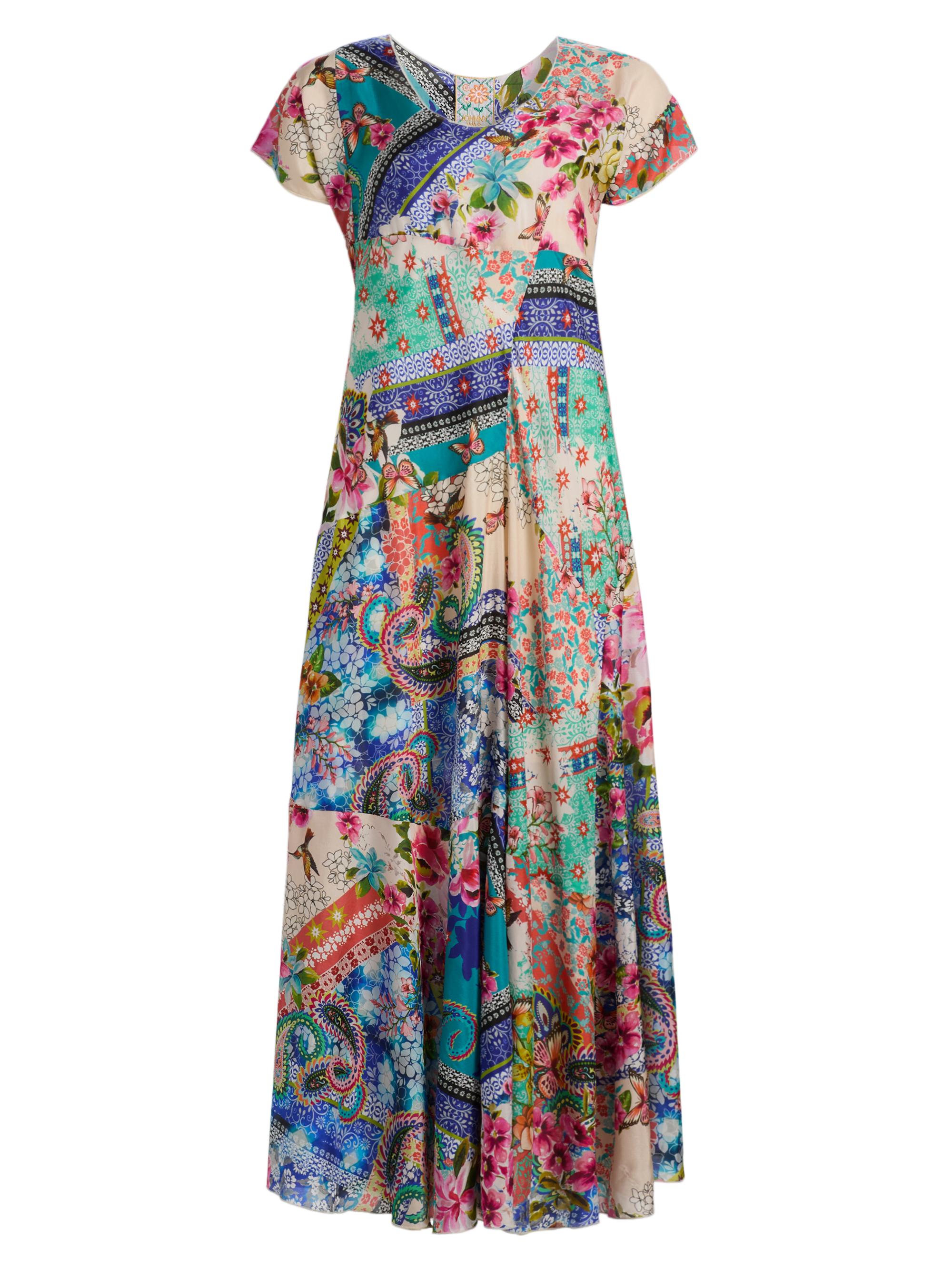 Johnny Was Women's Patchwork Silk Maxi Dress - Evie