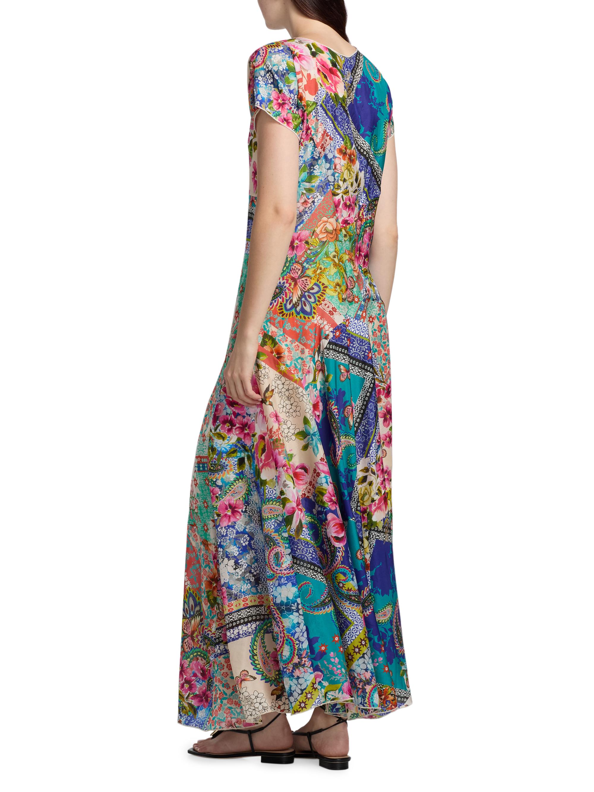 Johnny Was Women's Patchwork Silk Maxi Dress - Evie | Thumbnail 5