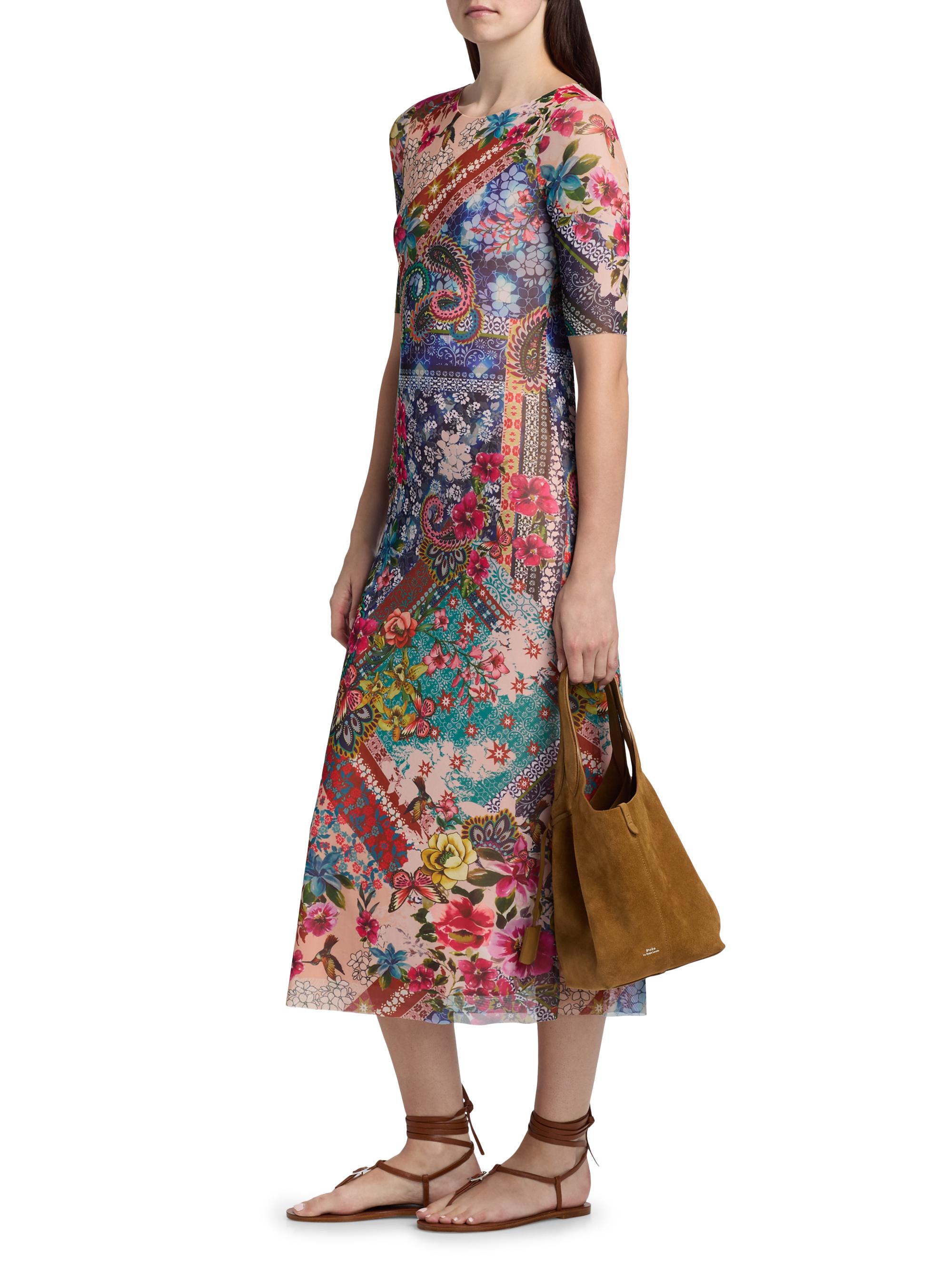 johnny was astrid mesh midi dress Johnny Was Women's Astrid Floral Mesh Midi-Dress - Miko