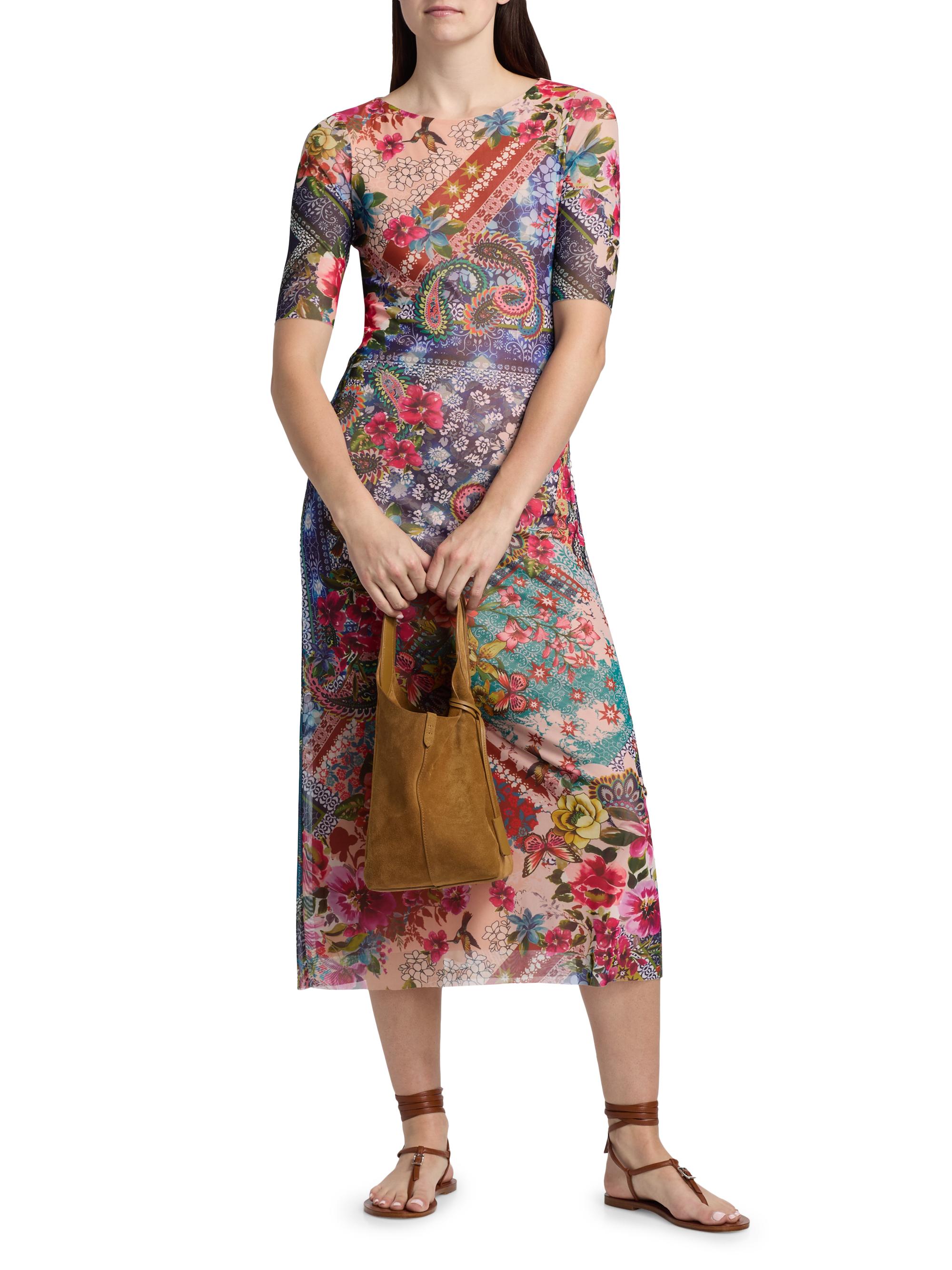 Johnny Was Women's Astrid Evie Printed Mesh Midi-Dress - Evie | Thumbnail 2