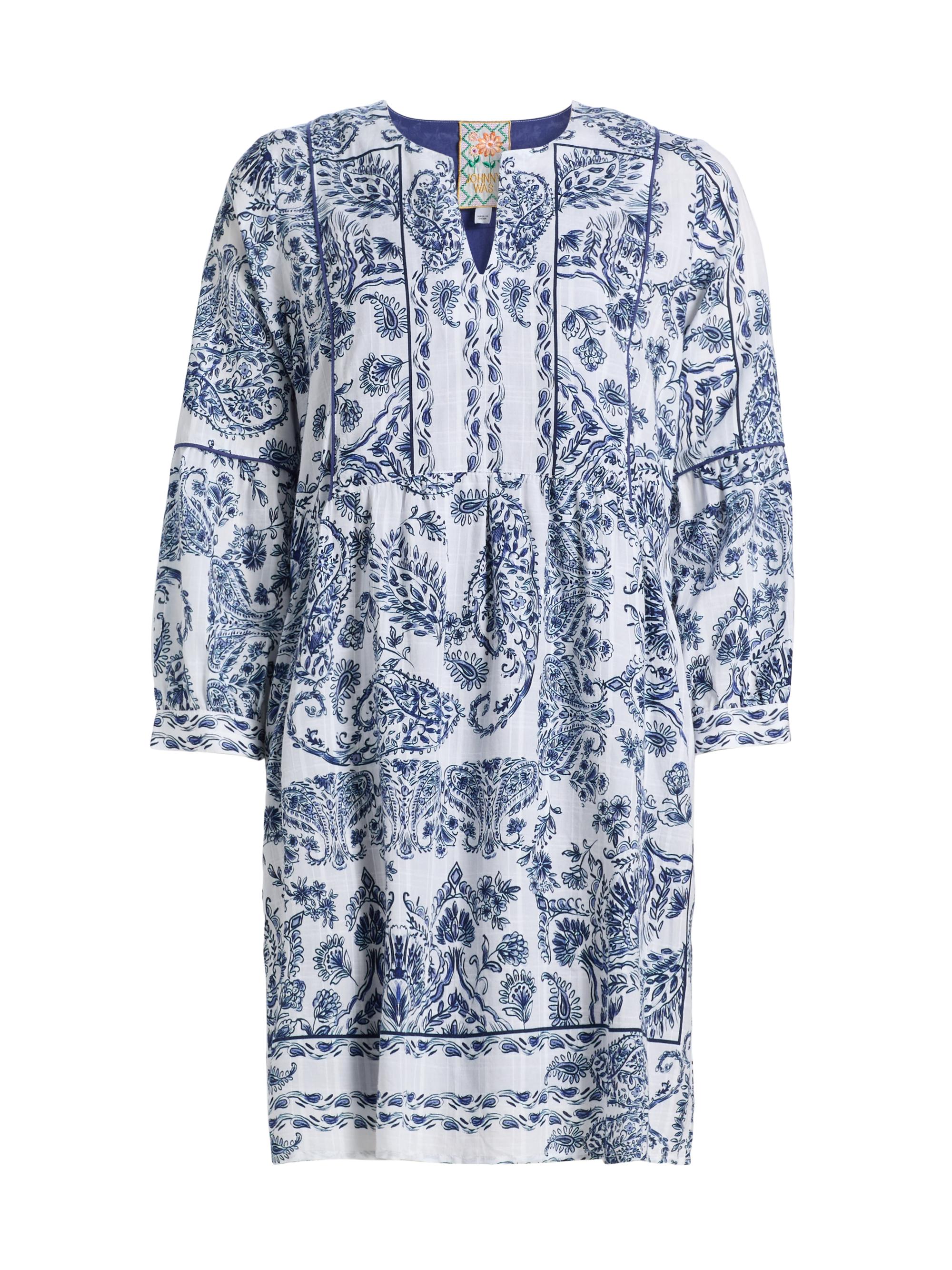 Johnny Was Women's Jaden Piped Yoke Tiered Minidress - Jaden