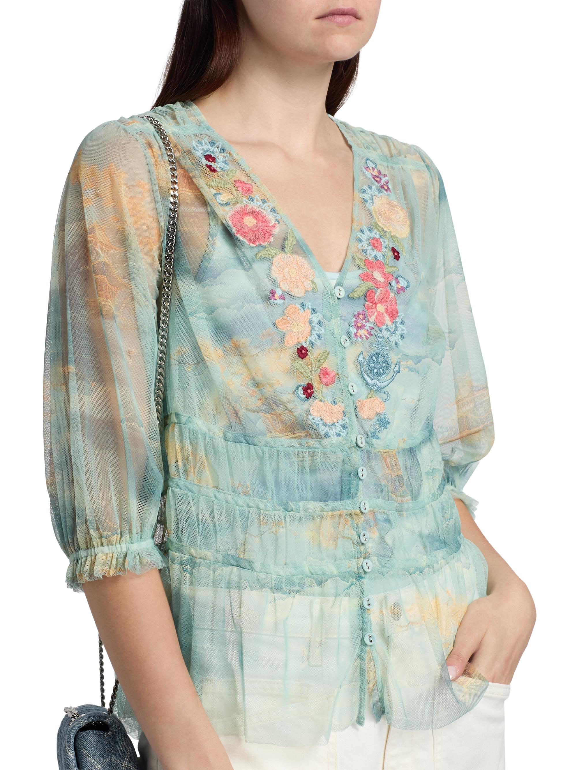 Johnny Was Women's Mazzy Enrika Ruched Blouse - Enrika | Thumbnail 6